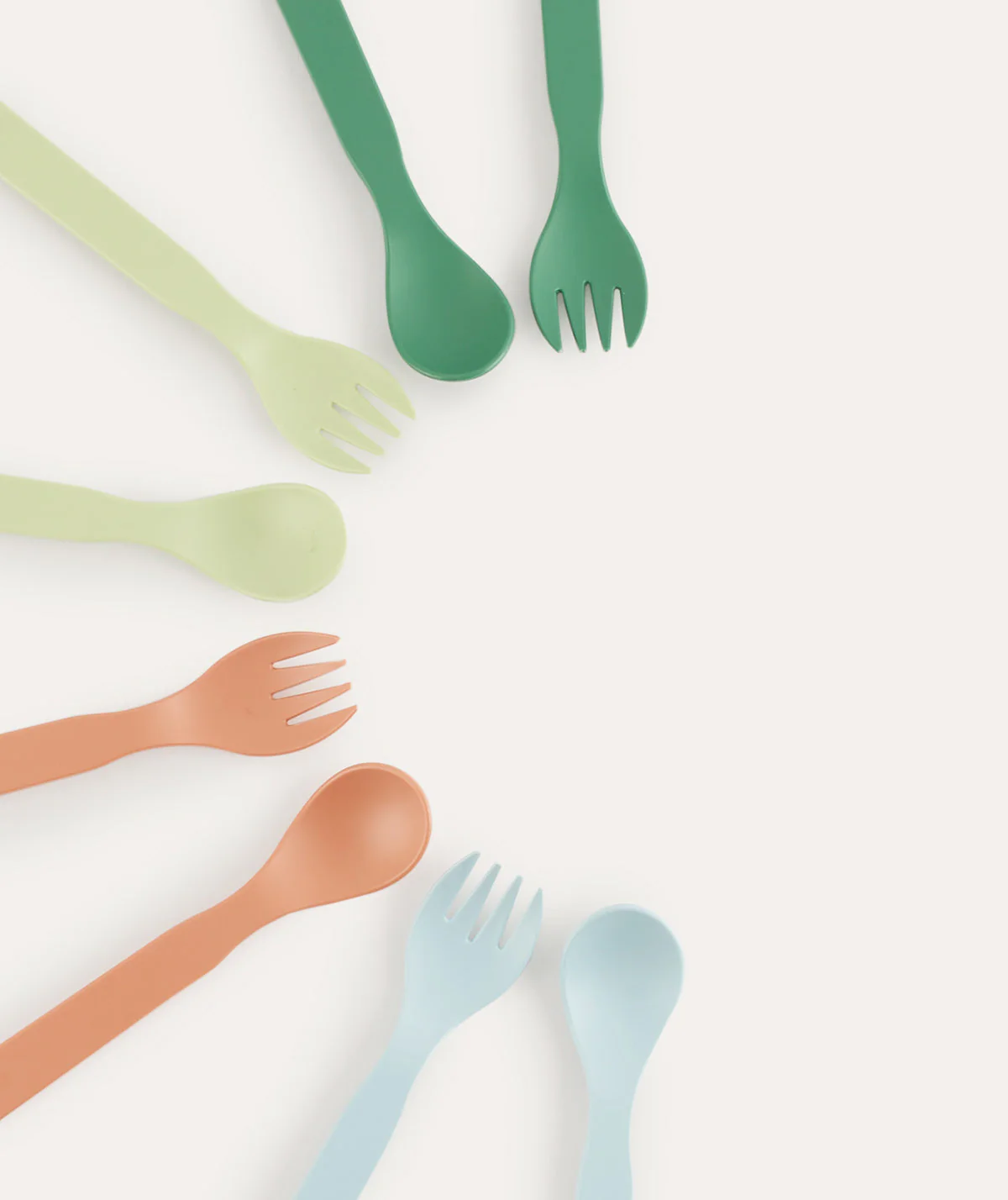 KIDLY by MORI Eco Spoons and Fork 8-Pack - Image 2