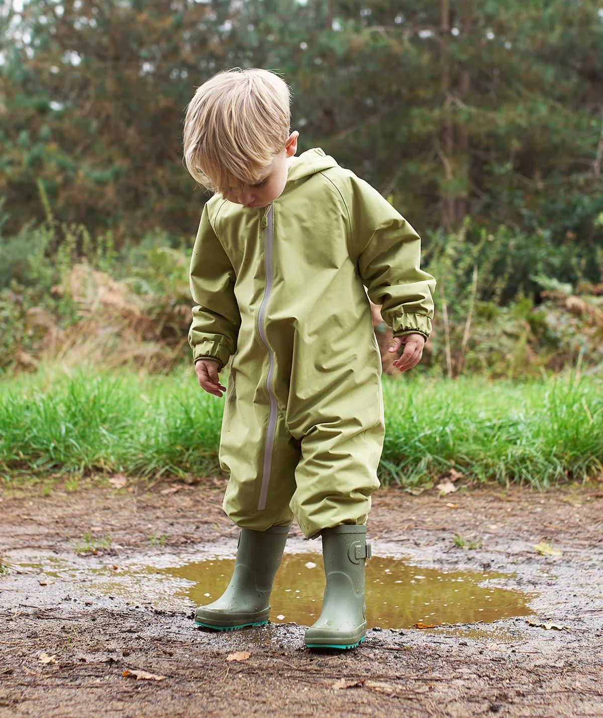 KIDLY by MORI Fleece Lined Puddle Suit