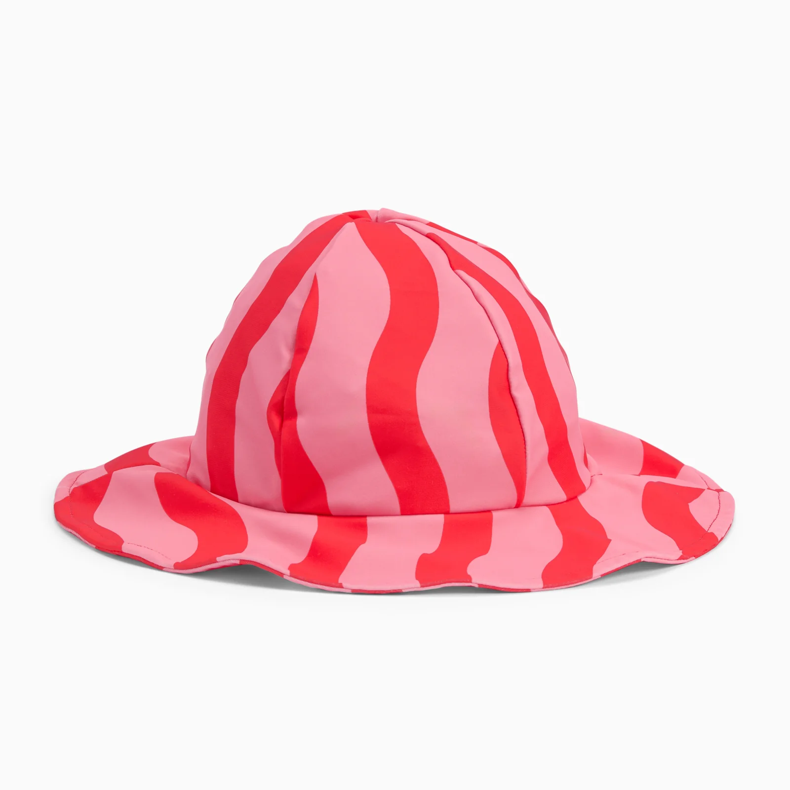 KIDLY by MORI Floppy Hat - Pink Wavy Stripe - Image 2