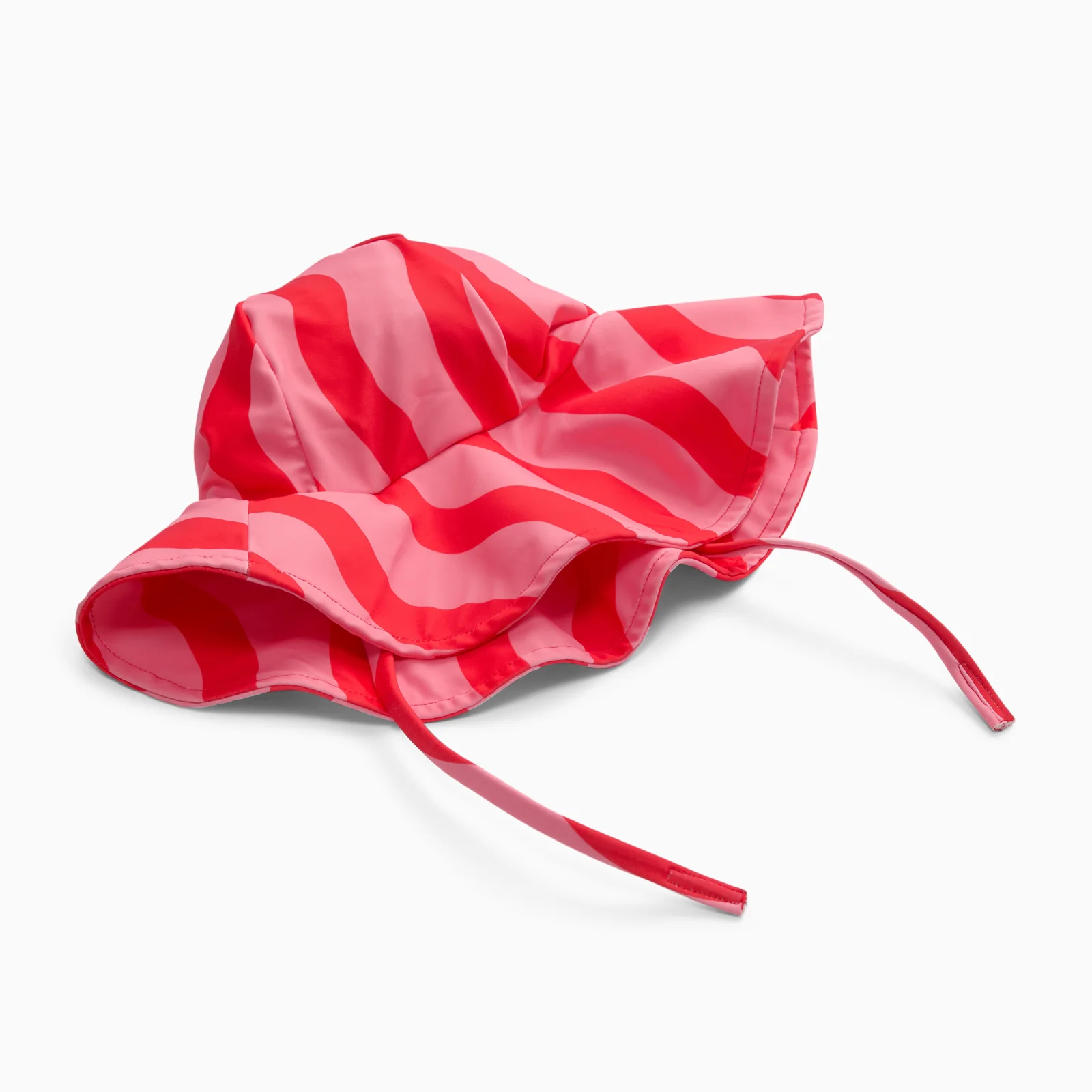 KIDLY by MORI Floppy Hat - Pink Wavy Stripe - Image 3