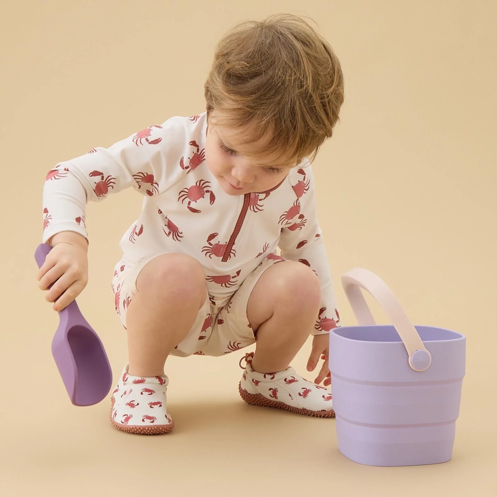KIDLY by MORI Foldaway Bucket & Spade Set - purple - Image 2