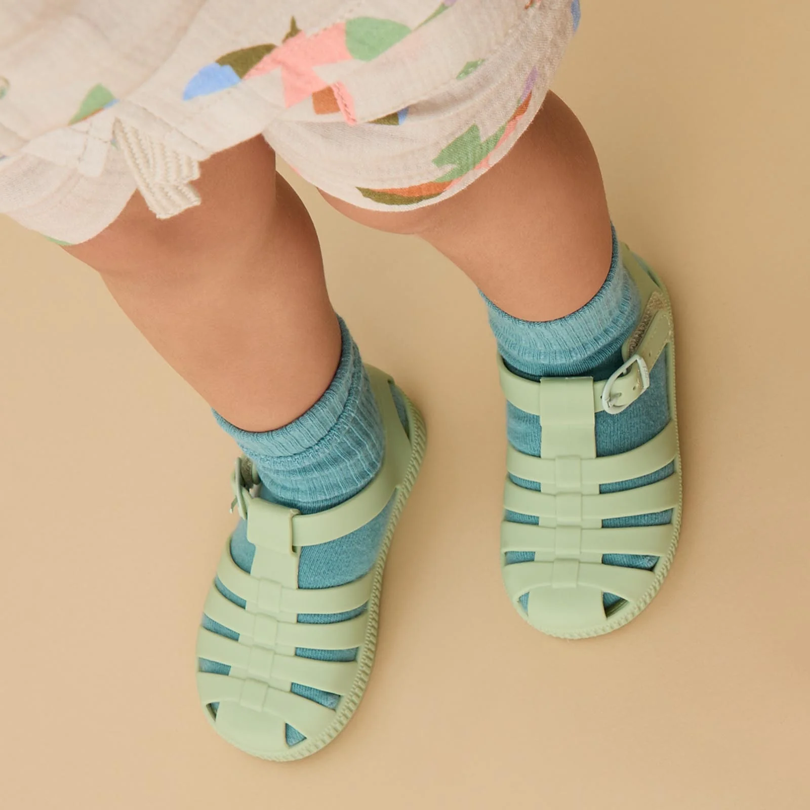 KIDLY by MORI Jelly Sandals - Khaki - Image 2