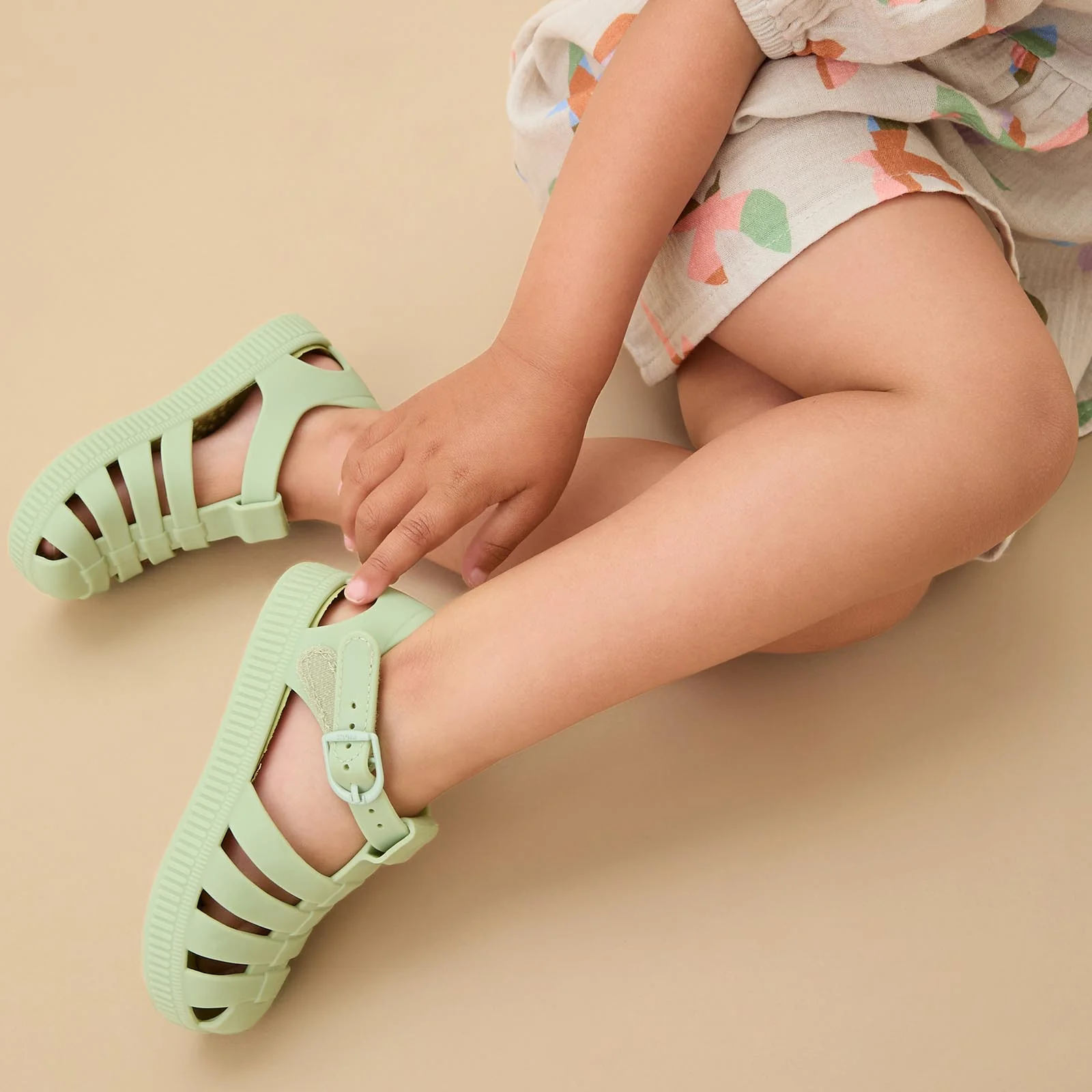 KIDLY by MORI Jelly Sandals - Matcha - Image 2