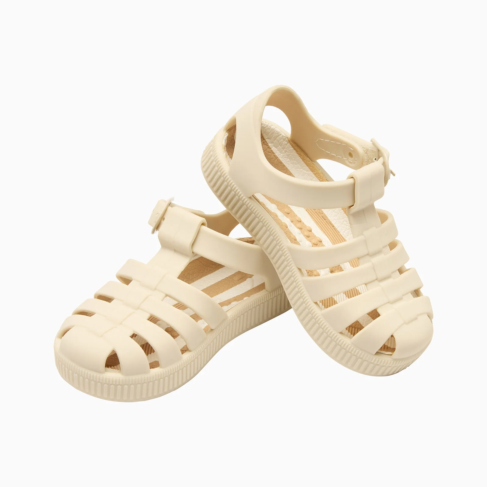 KIDLY by MORI Jelly Sandals - Oyster