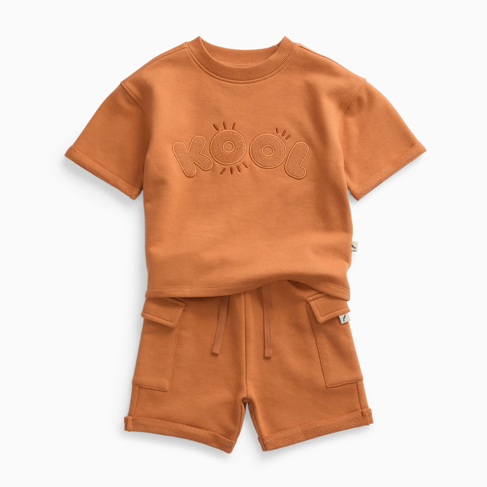 KIDLY by MORI Kool Oversized Cotton T-Shirt & Shorts Outfit - Image 2