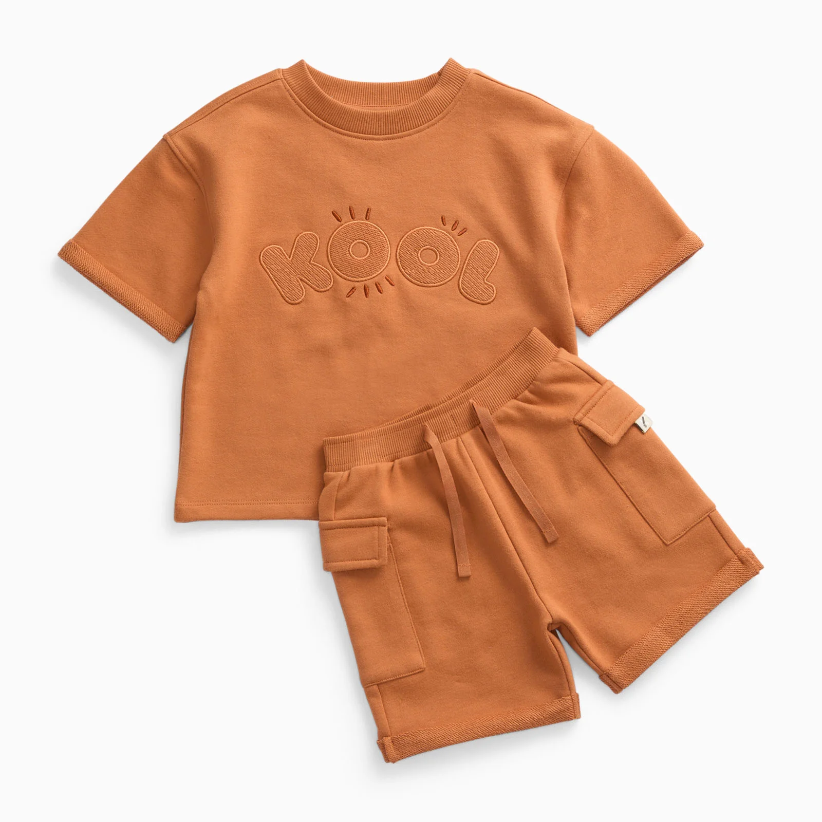 KIDLY by MORI Kool Oversized Cotton T-Shirt & Shorts Outfit - Image 3