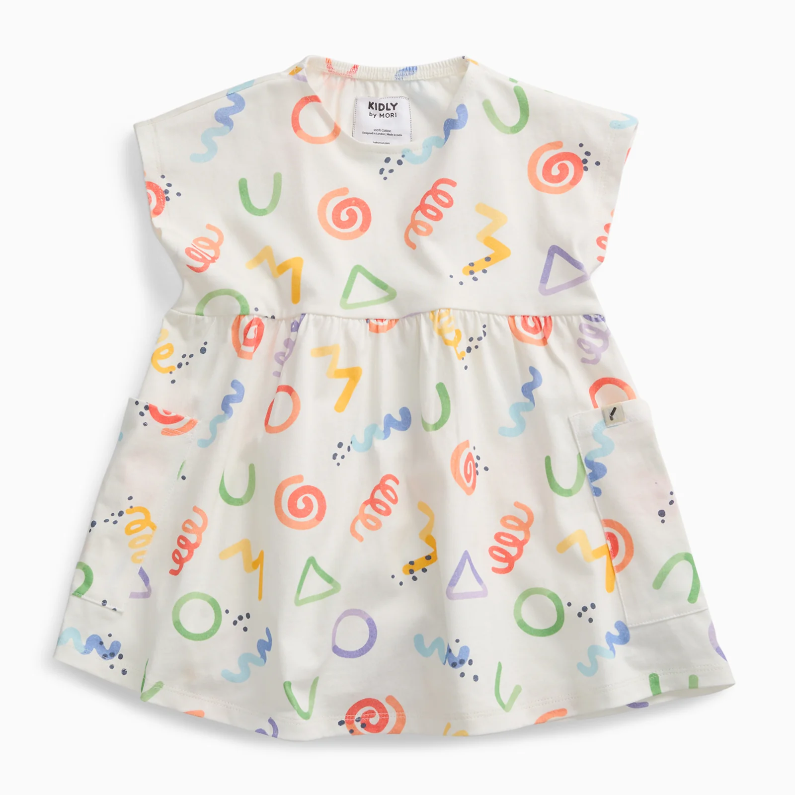 KIDLY by MORI Print Cotton Dress - Image 2