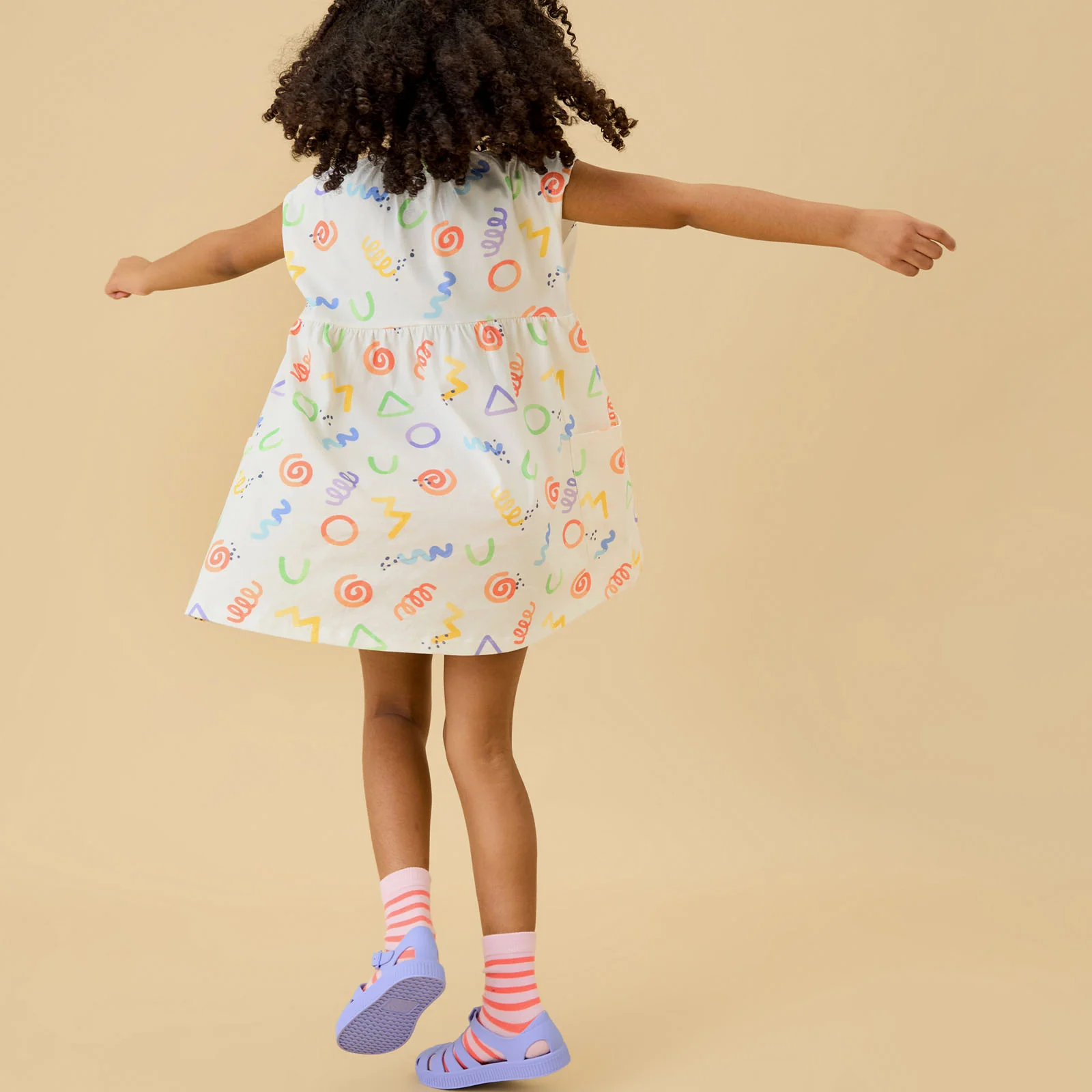 KIDLY by MORI Print Cotton Dress - Image 3
