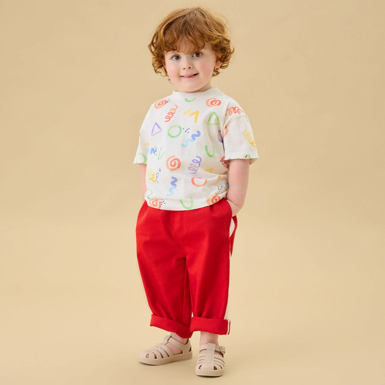 KIDLY by MORI Print Cotton T-Shirt