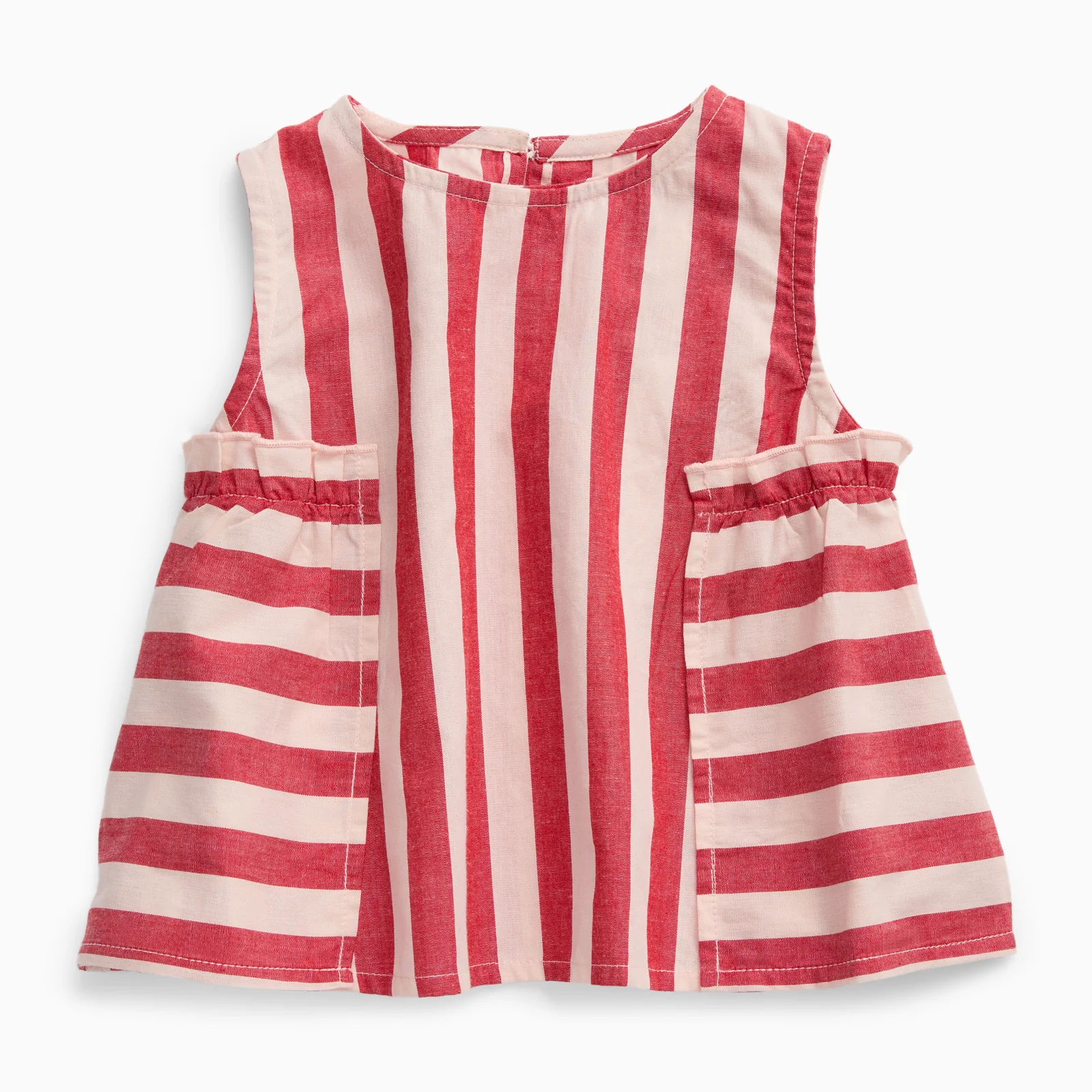 KIDLY by MORI Red Striped Cotton Top - Image 2