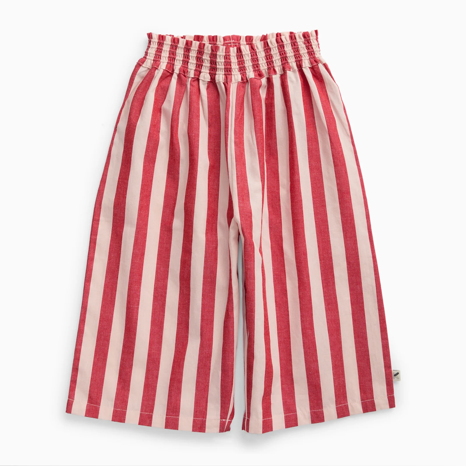 KIDLY by MORI Red Striped Cotton Trousers - Image 2