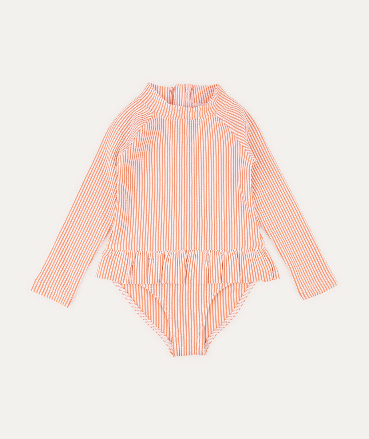 KIDLY by MORI Seersucker Long Sleeve Swimsuit - Image 6