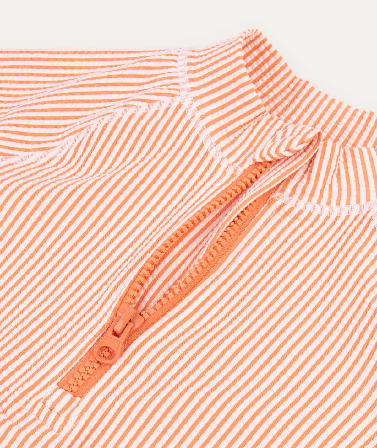 KIDLY by MORI Seersucker Zip Front Rash Vest - Image 7