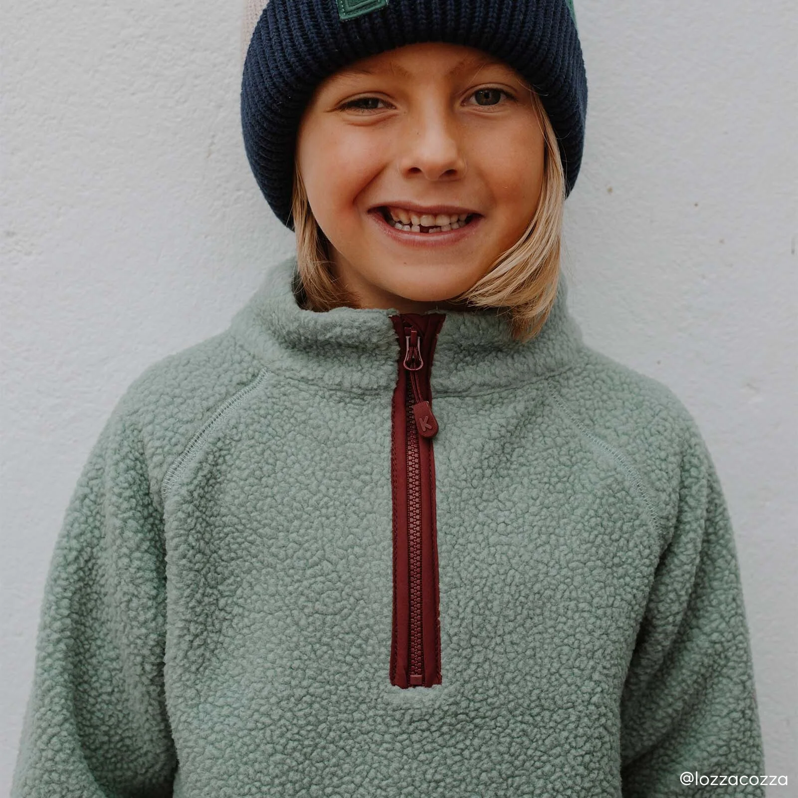 KIDLY by MORI Sherpa Fleece Top