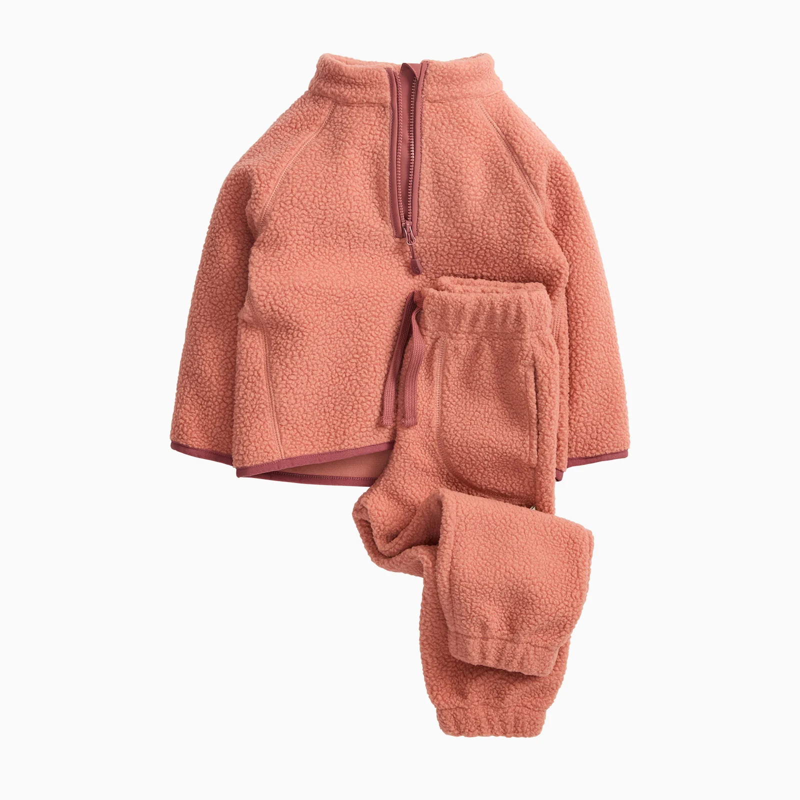 KIDLY by MORI Sherpa Fleece Top & Jogger Outfit - Image 10