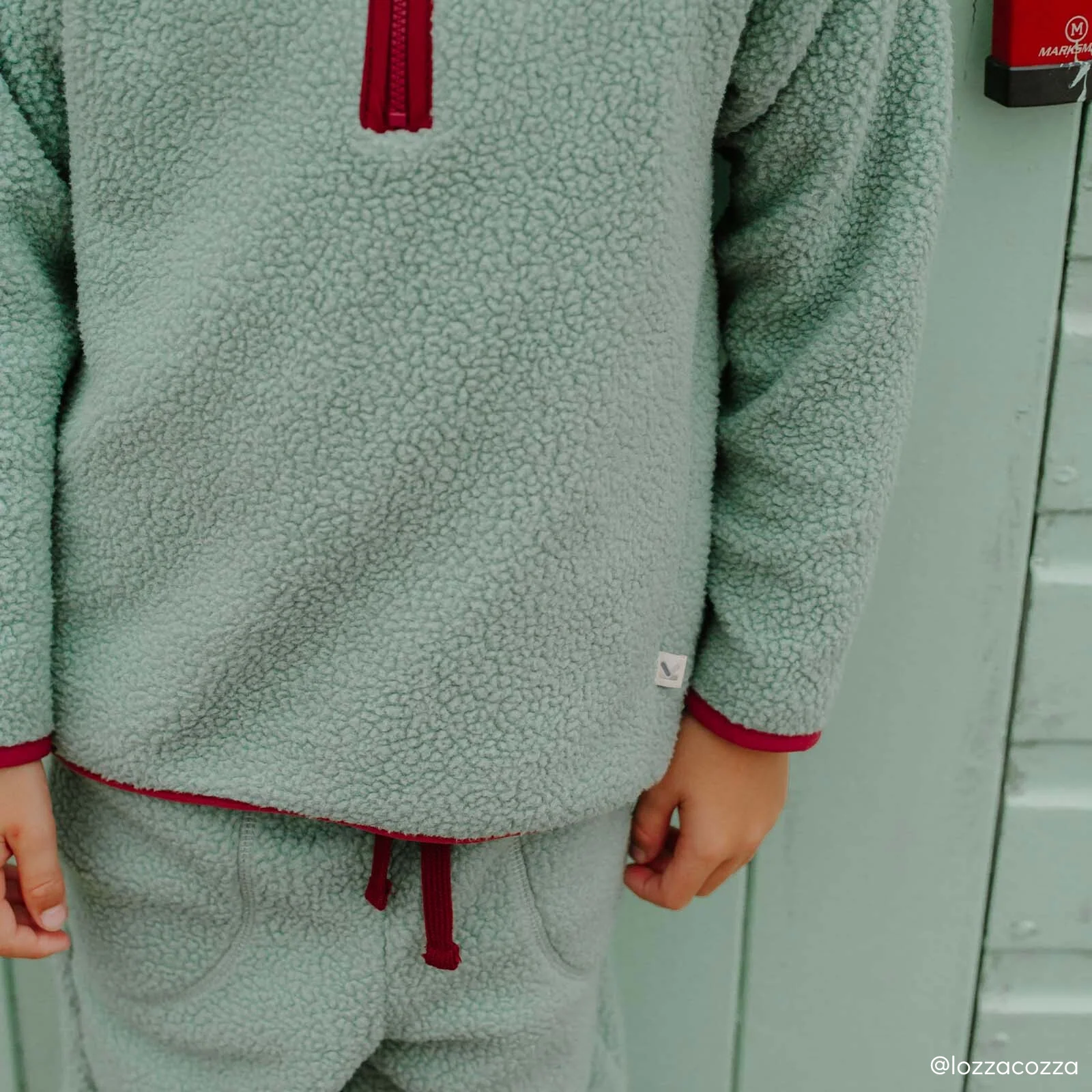 KIDLY by MORI Sherpa Fleece Top & Jogger Outfit - Image 3