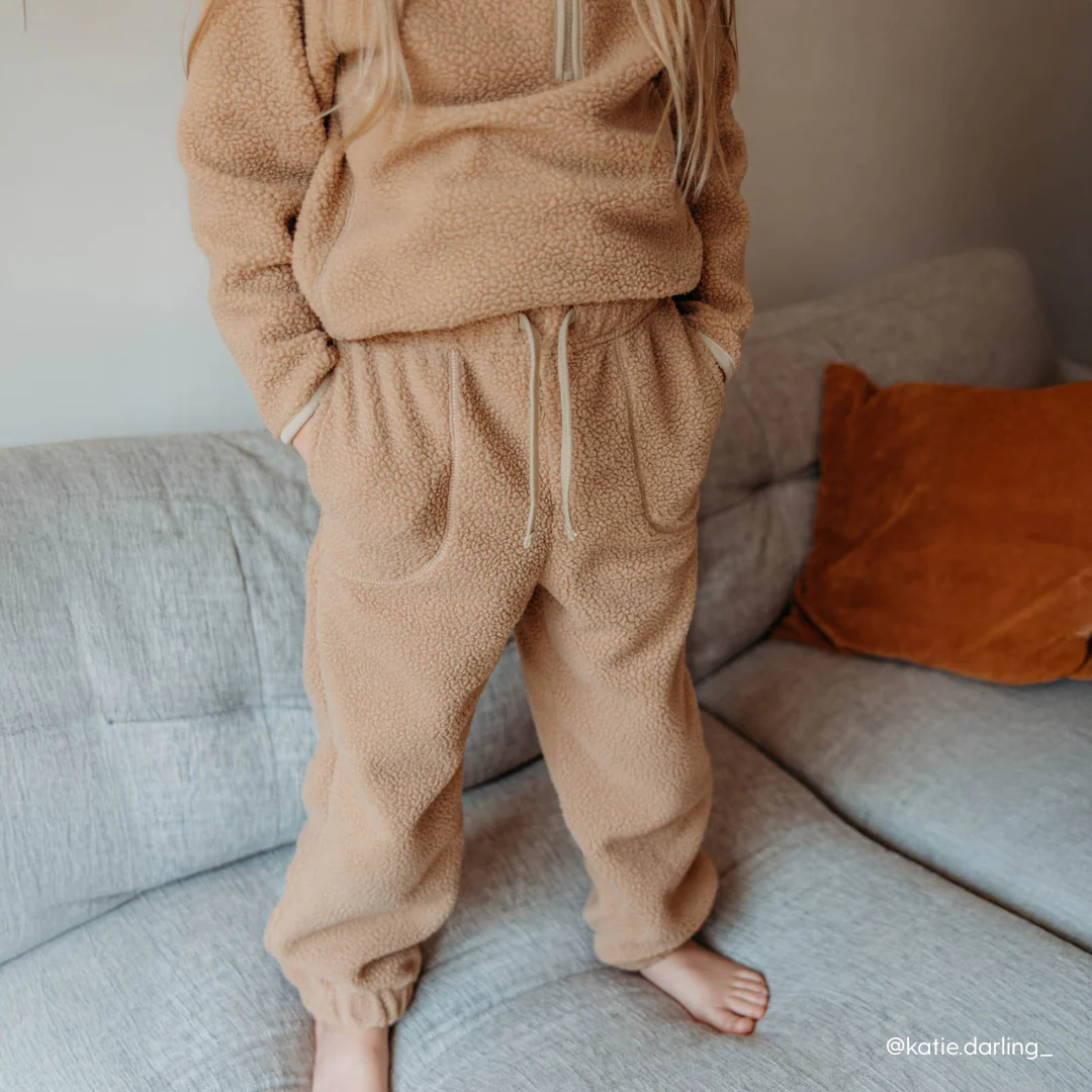 KIDLY by MORI Sherpa Fleece Top & Jogger Outfit - Image 6