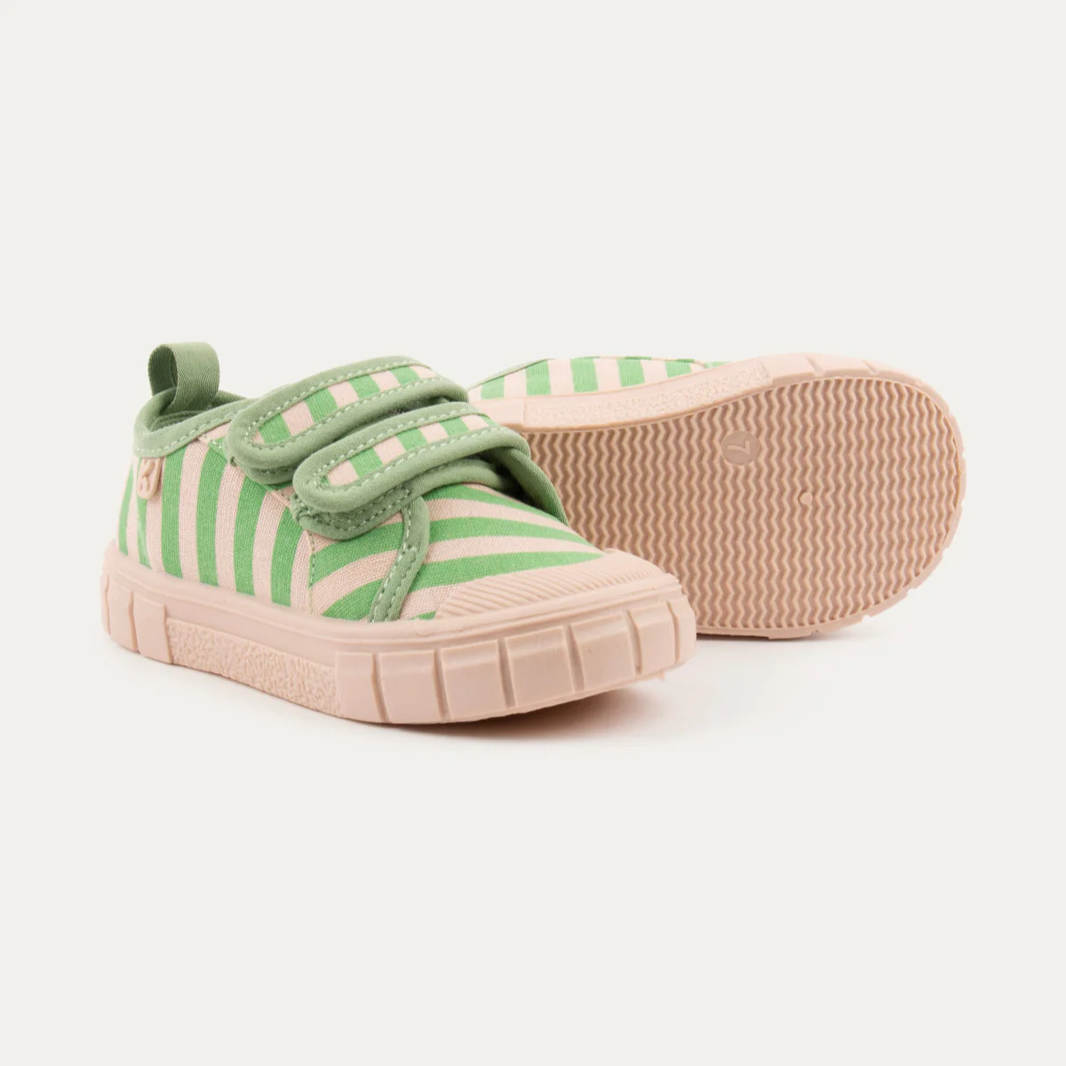 KIDLY by MORI Striped Canvas Trainers - Image 3