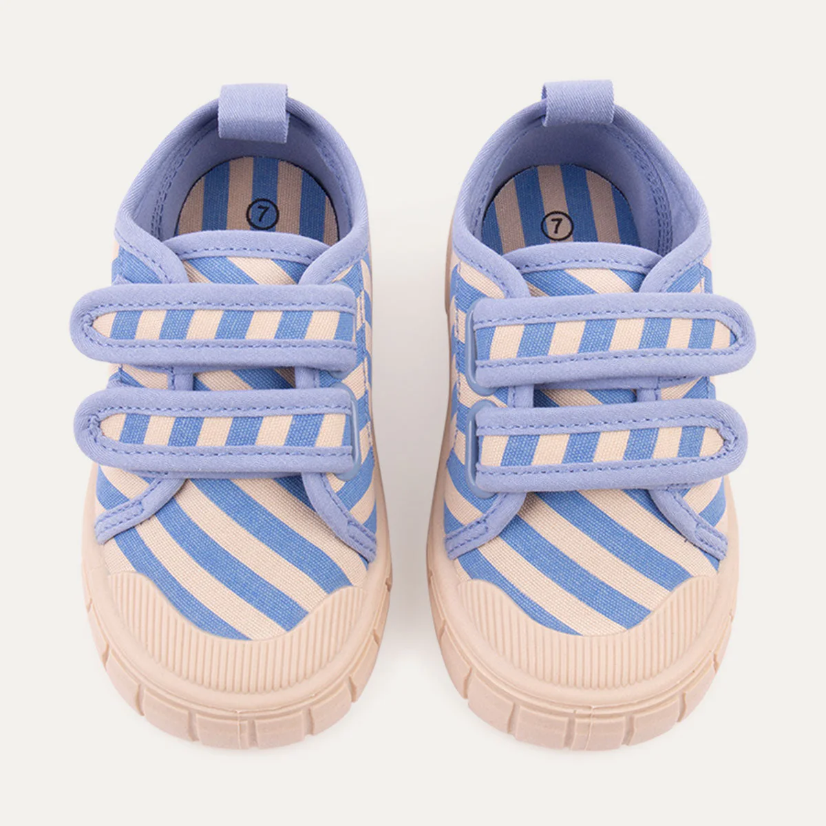 KIDLY by MORI Striped Canvas Trainers - Image 7