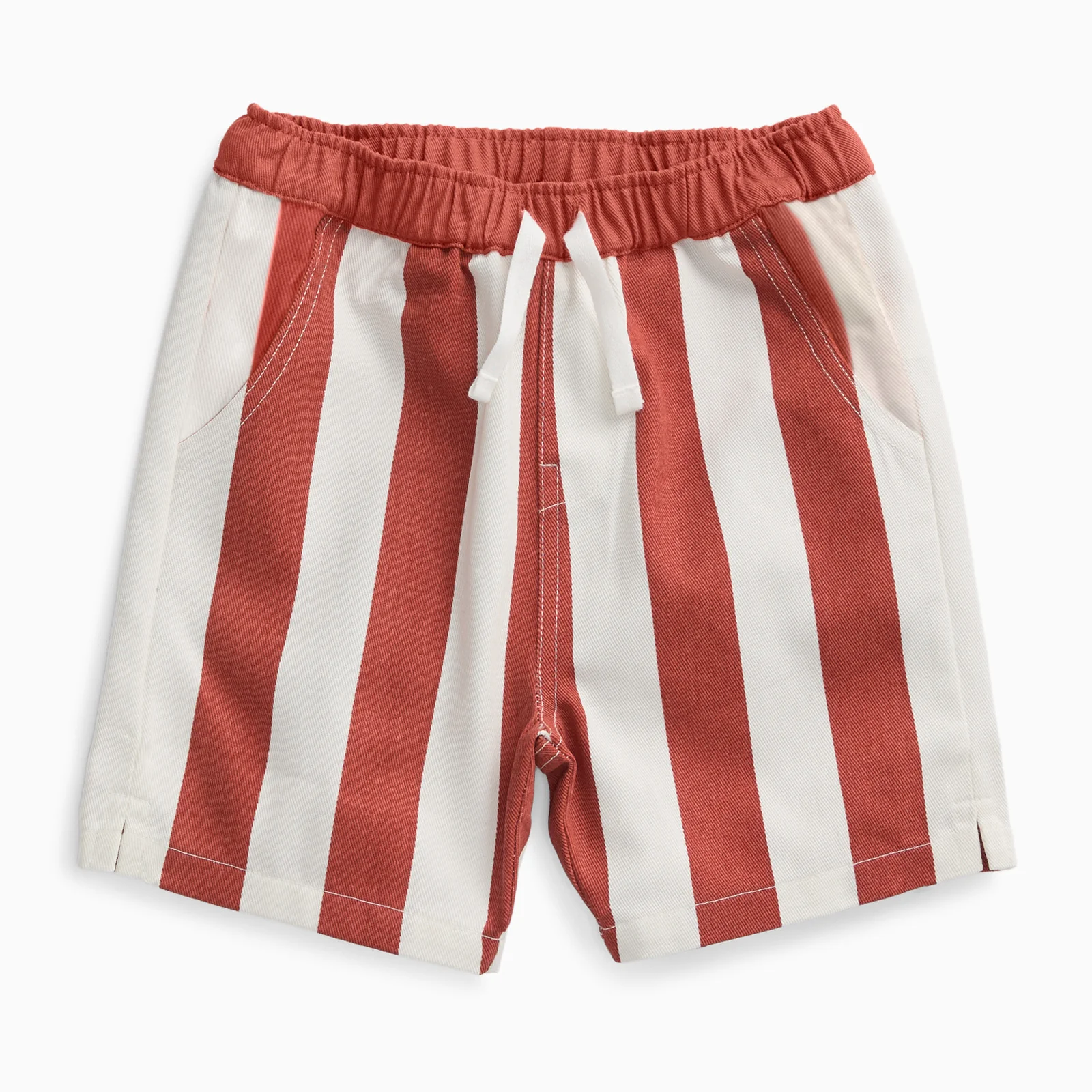 KIDLY by MORI Striped Cotton Shorts - Image 2