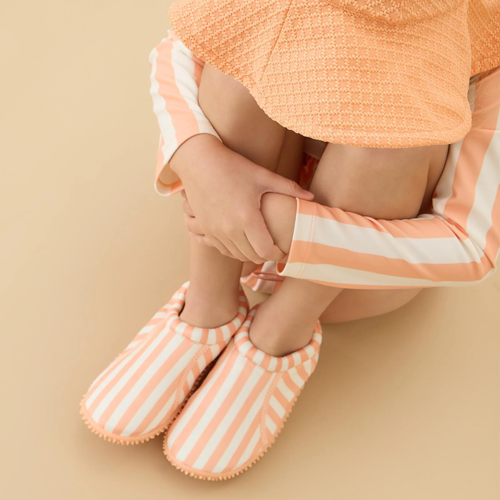 KIDLY by MORI Swim Shoe - Orange Stripe - Image 3