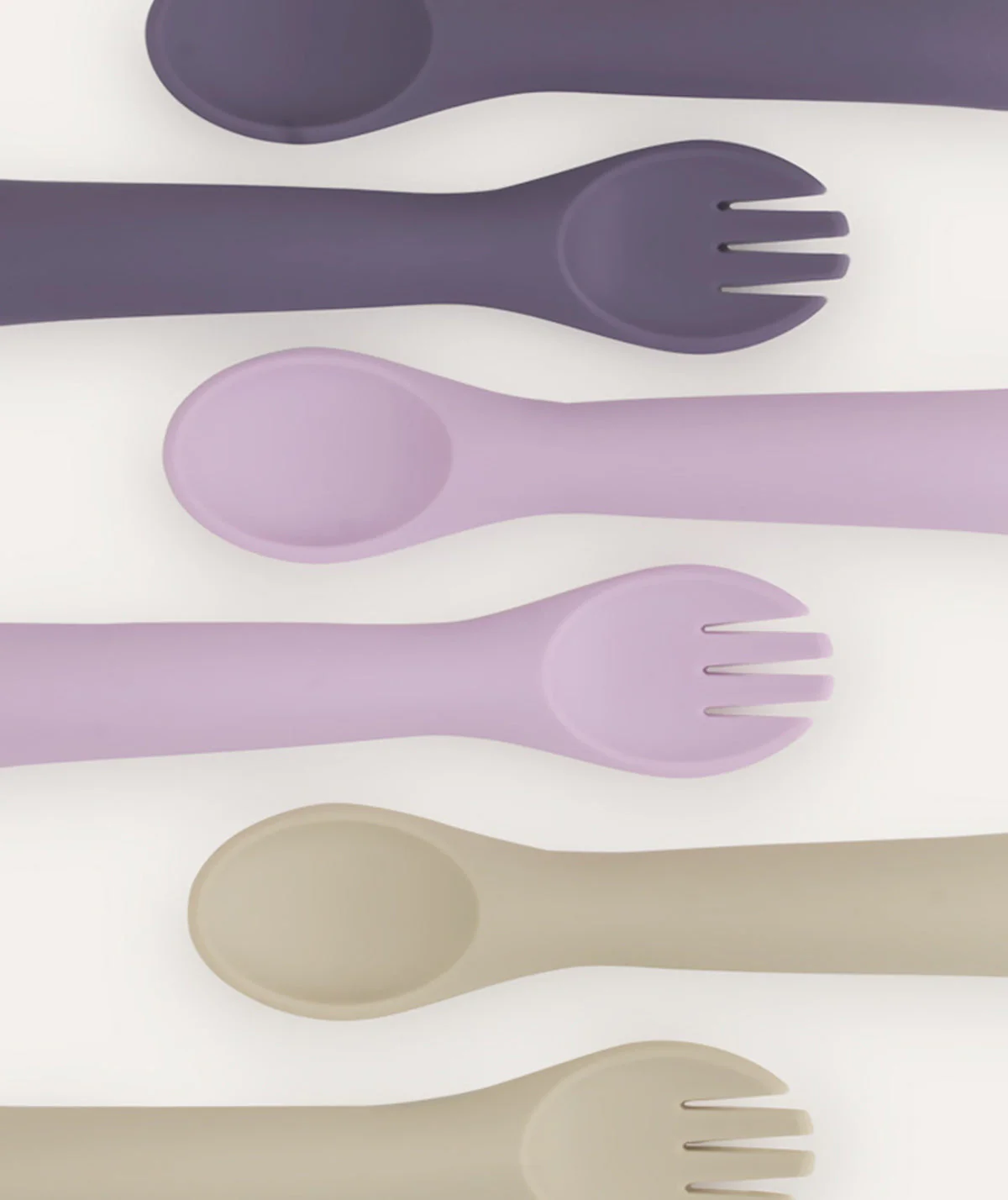 6 Pack Spoons & Forks - Lilac Mix - Image 3