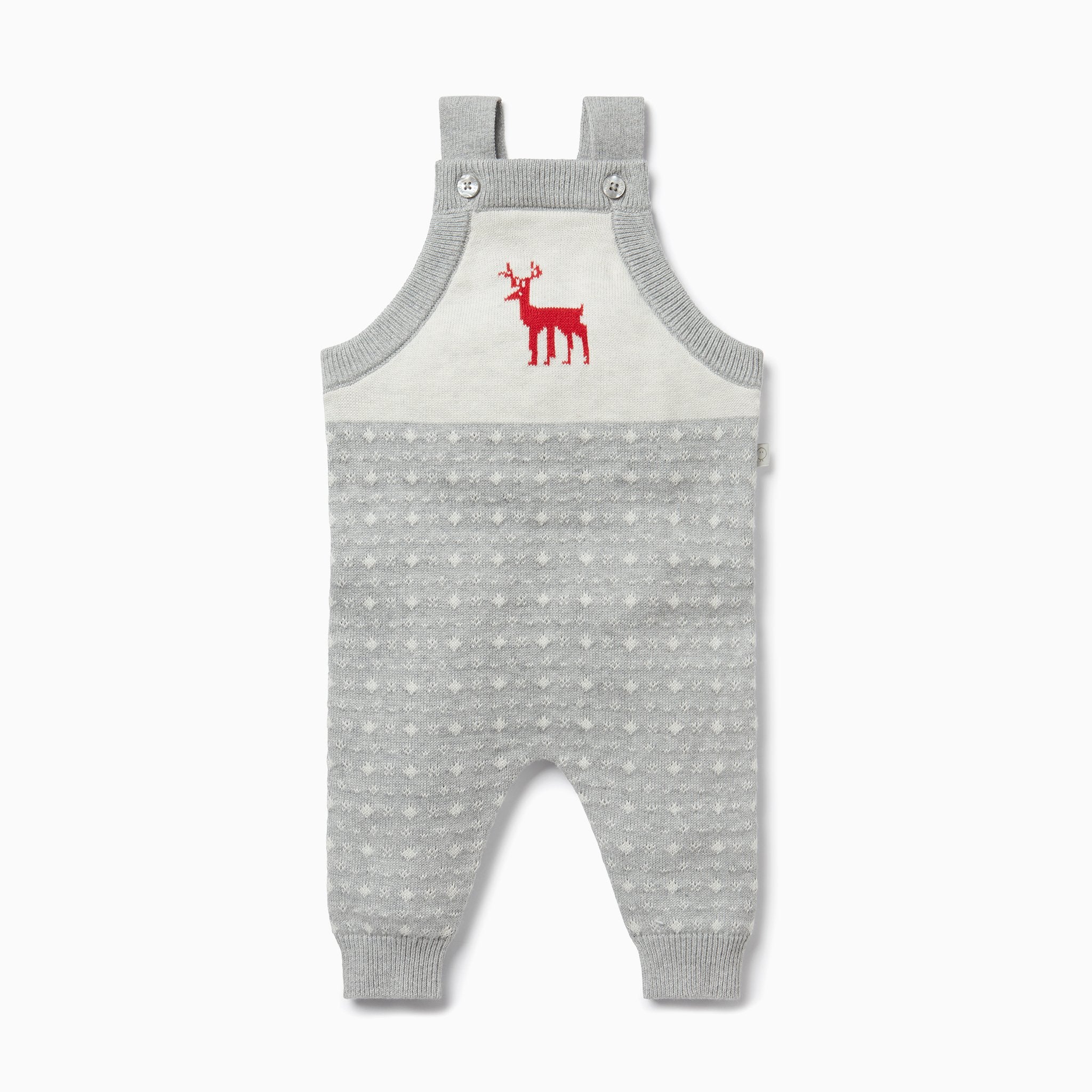 Knitted Fair Isle Dungarees - Image 2