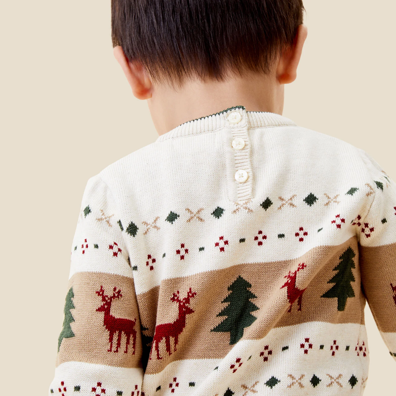 Knitted Fair Isle Jumper & Joggers Outfit - Image 5