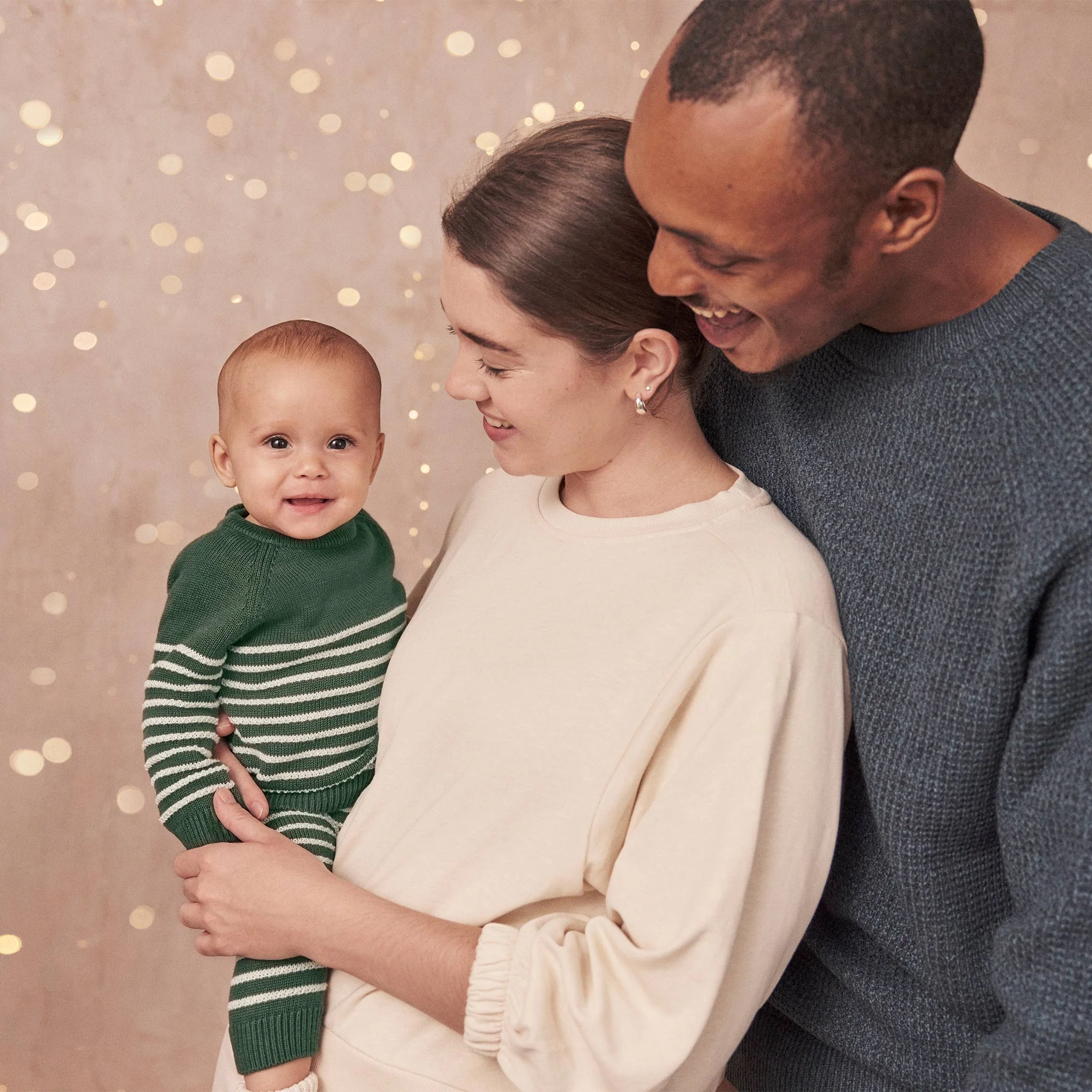 Knitted Striped Jumper & Joggers Outfit