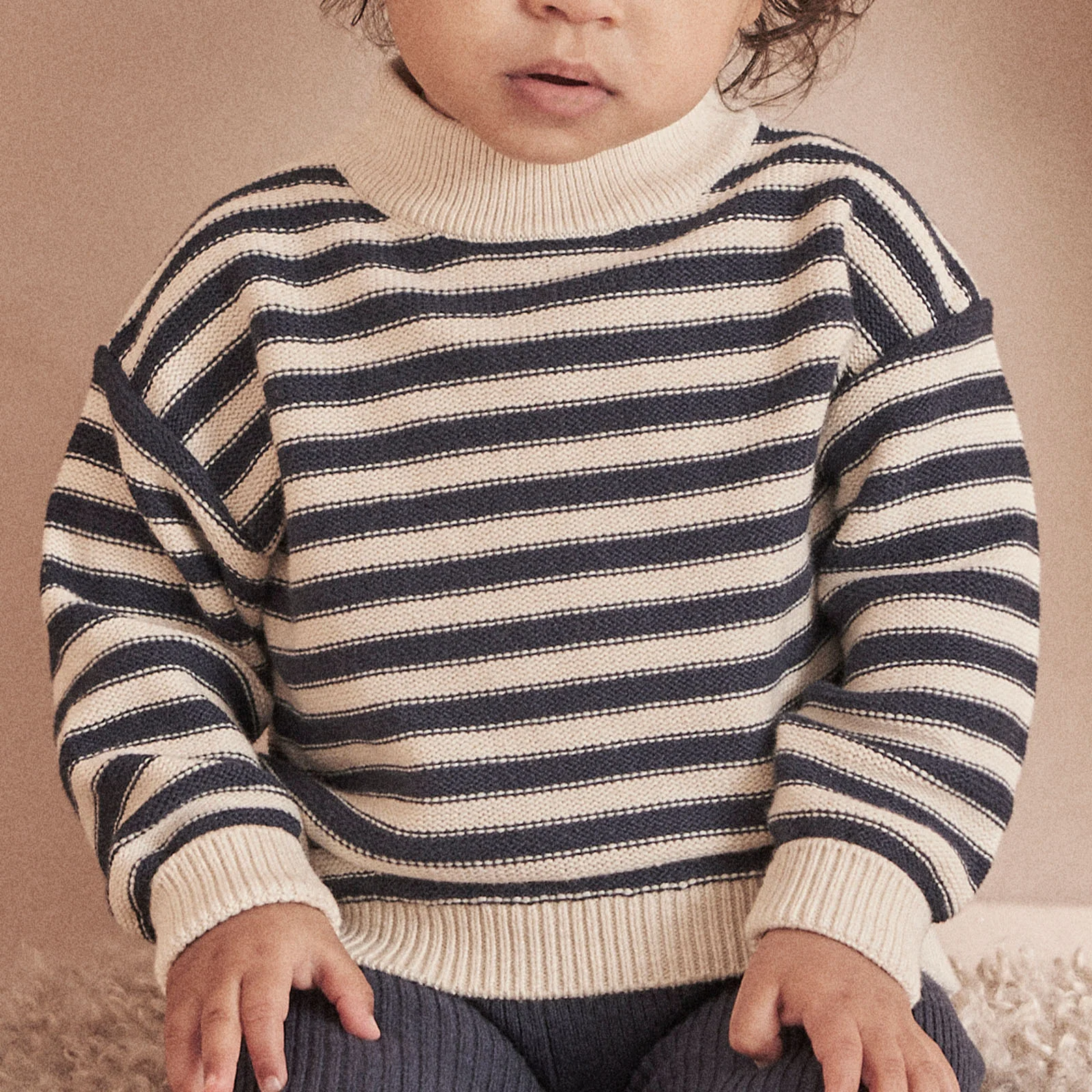 Knitted Striped Jumper & Leggings Outfit - Image 10