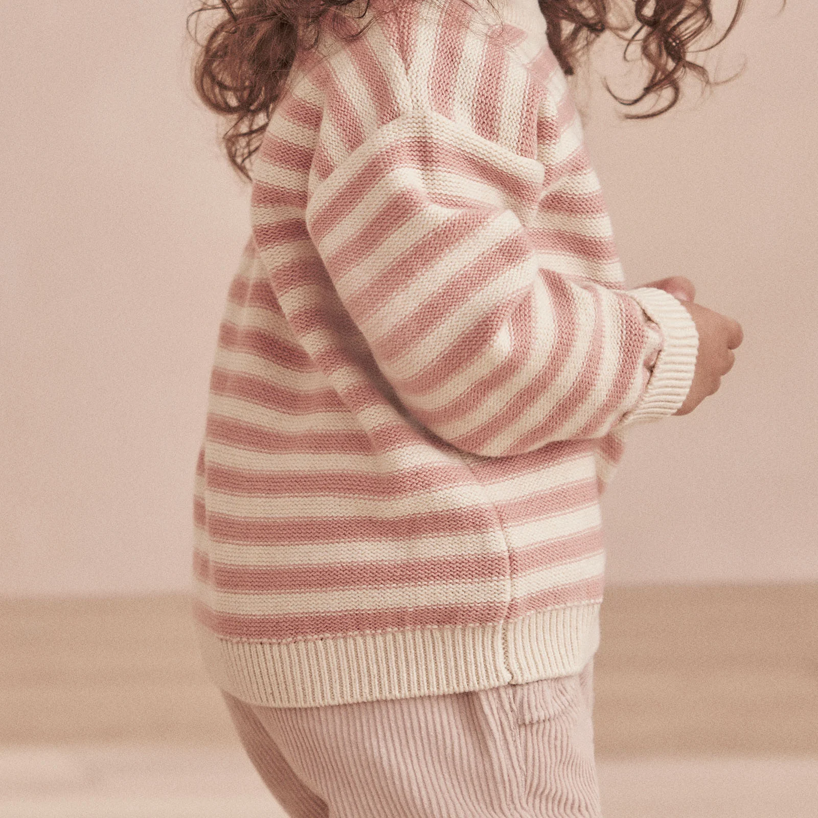 Knitted Striped Jumper & Leggings Outfit - Image 6