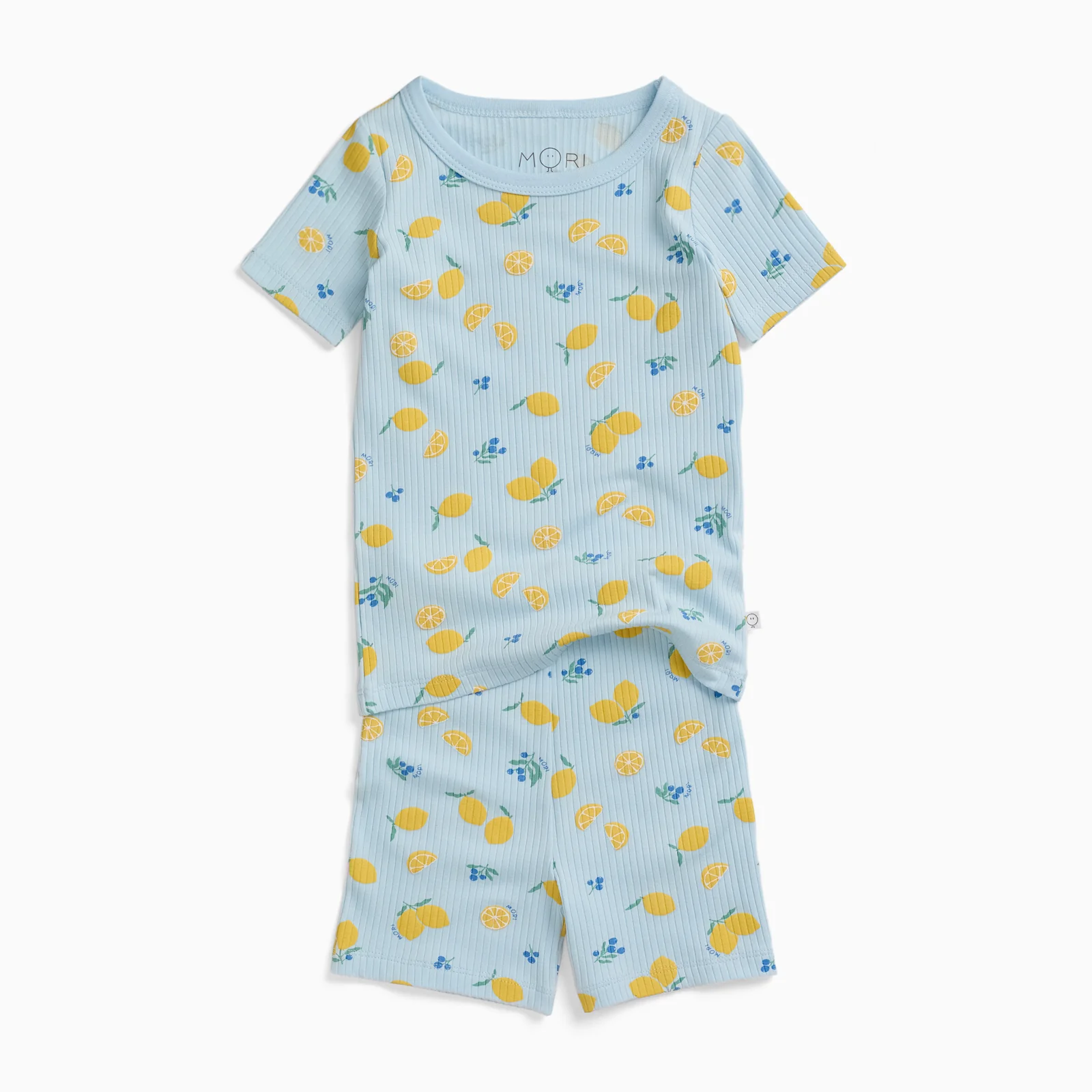 Lemon Lullaby Ribbed Summer Pyjamas - Image 2