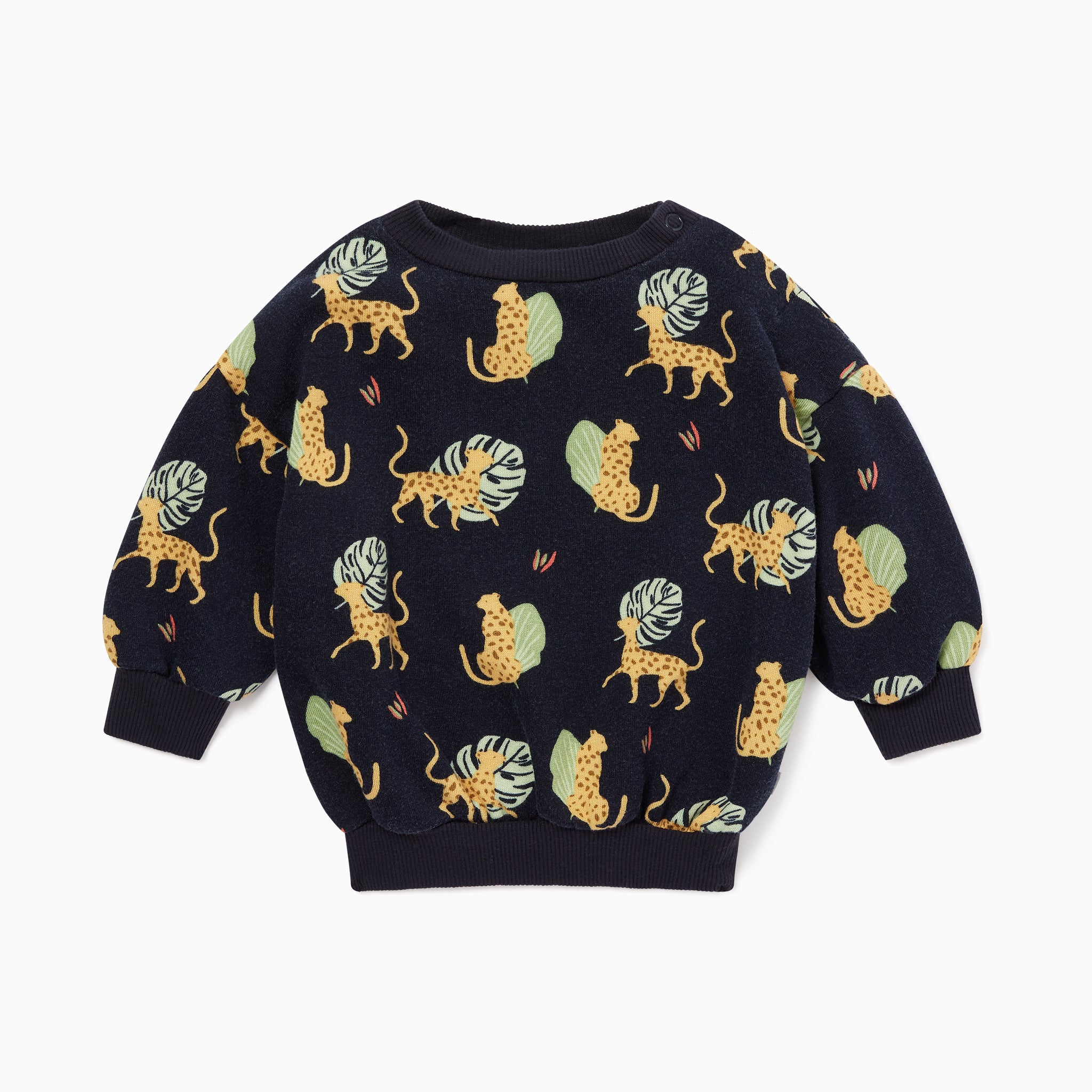 Leopard Print Oversized Sweatshirt - Image 2