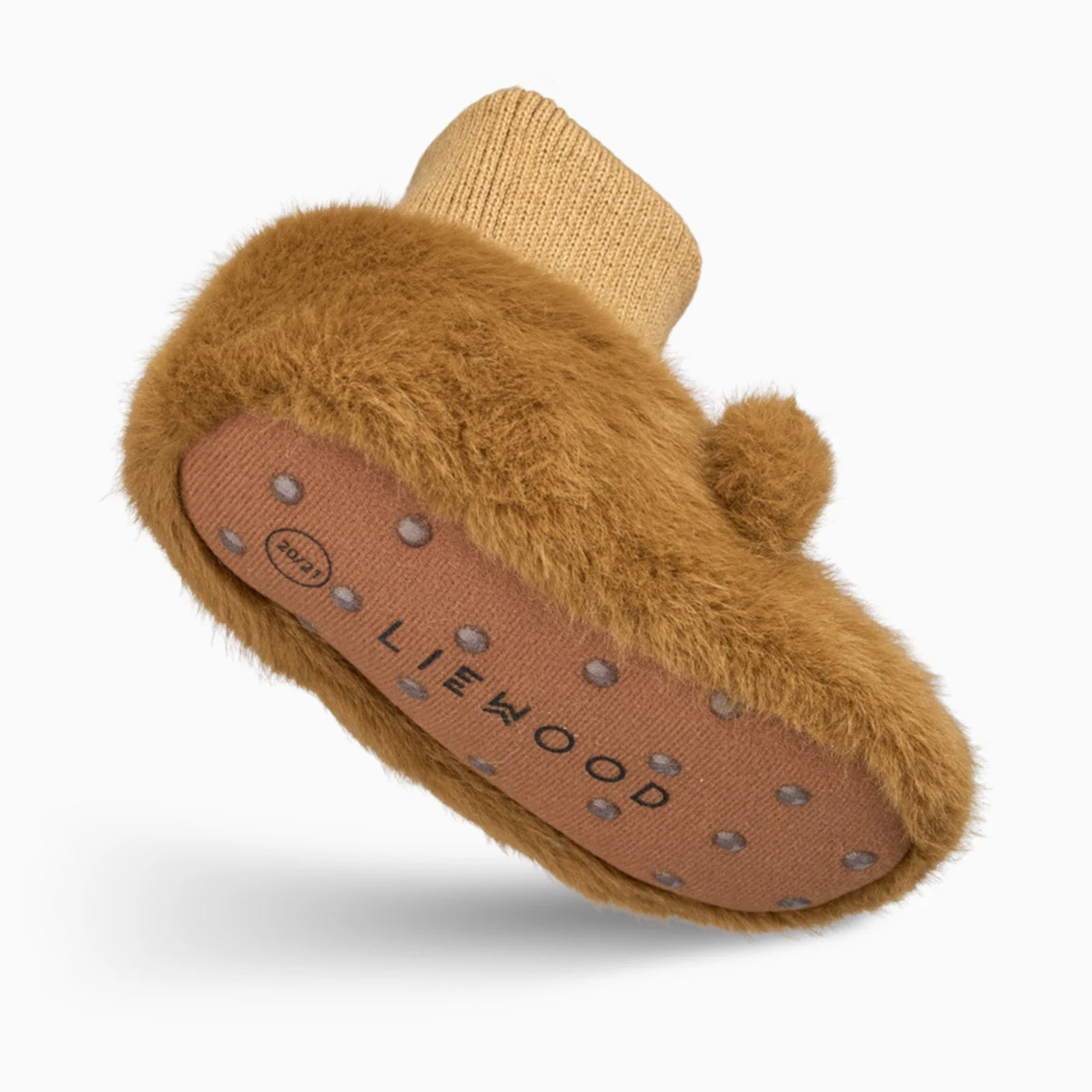 Liewood Beth Bear Plush Slipper - Golden Caramel - Image 3