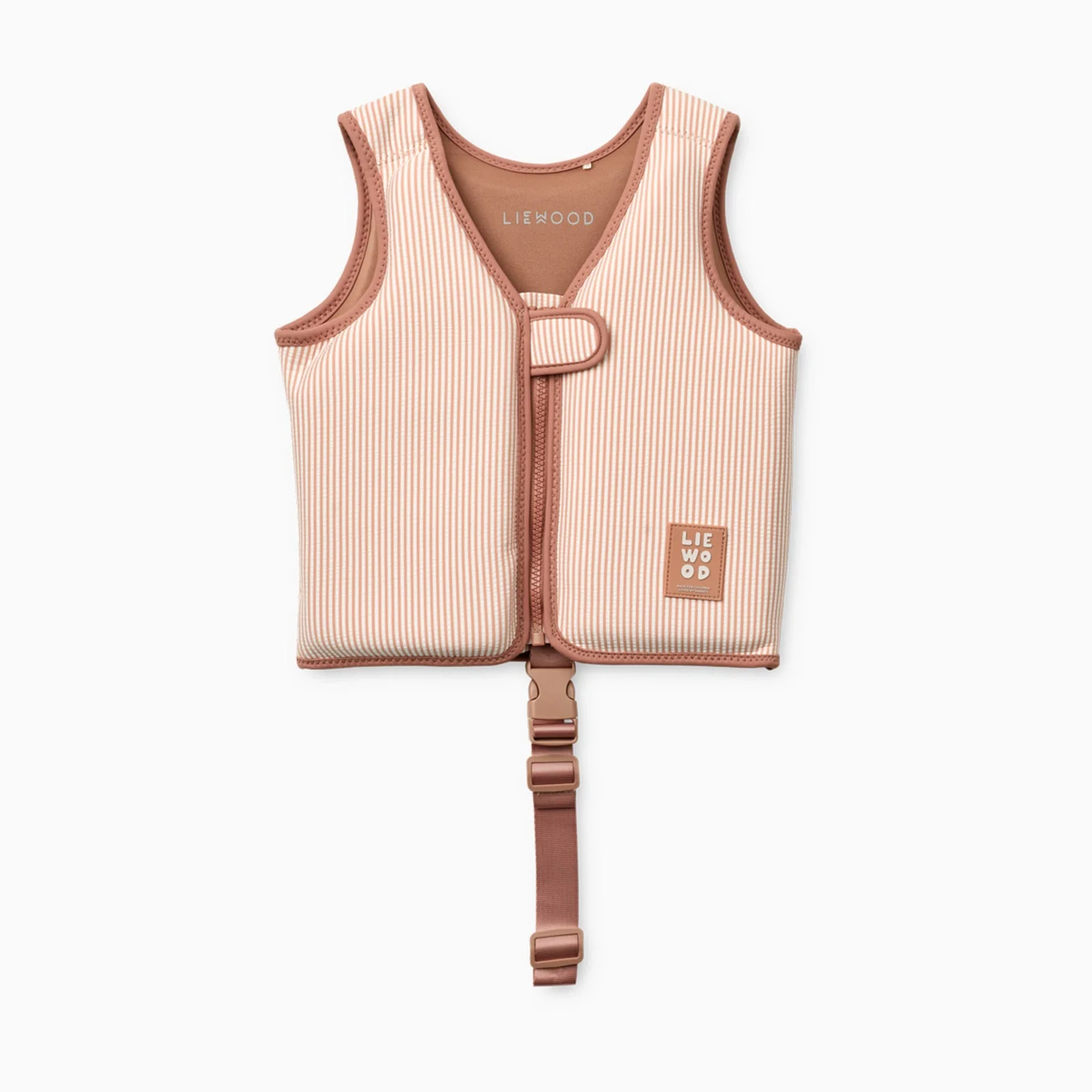 Liewood Dove Swim Vest - Seersucker Tuscany Rose - Image 2