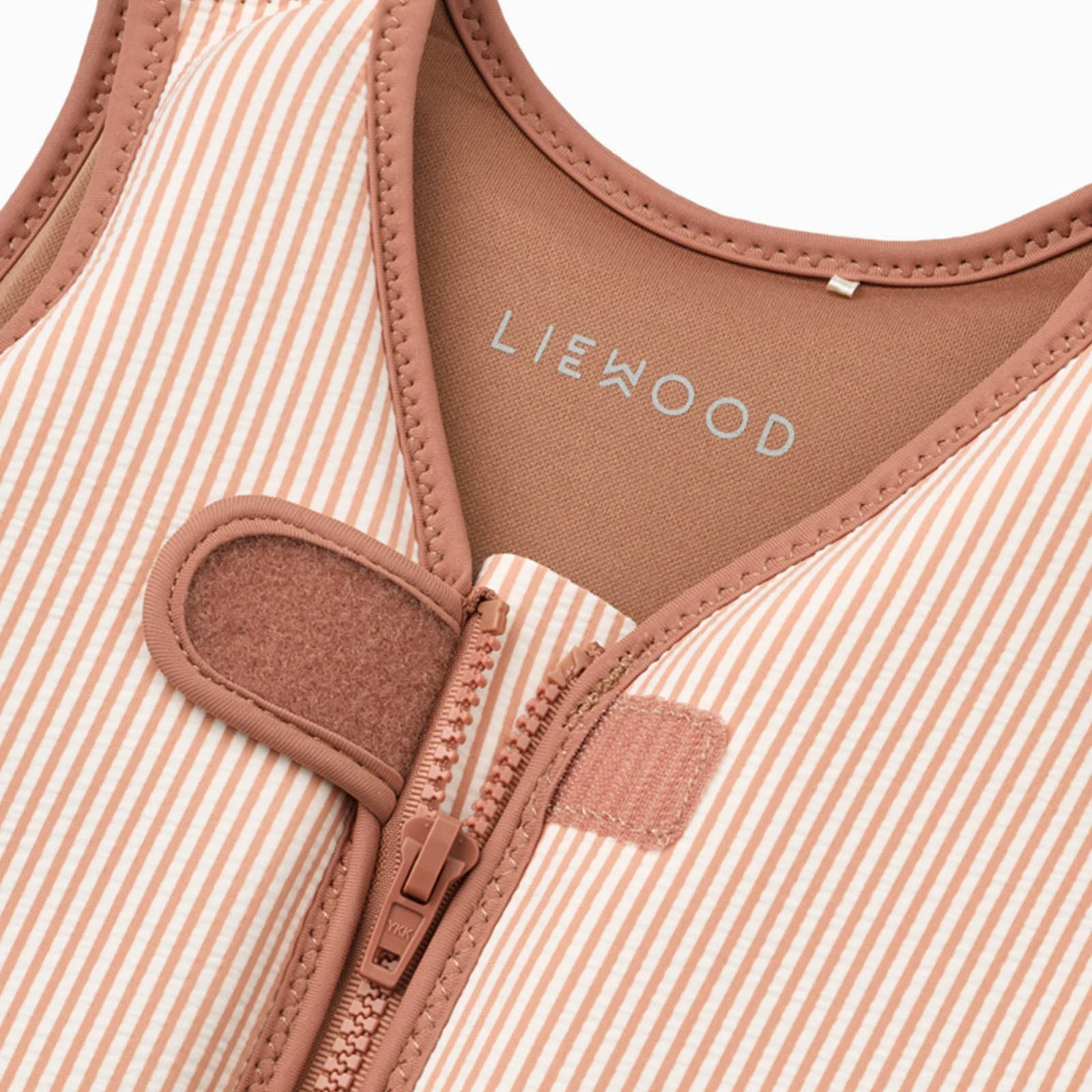 Liewood Dove Swim Vest - Seersucker Tuscany Rose - Image 4