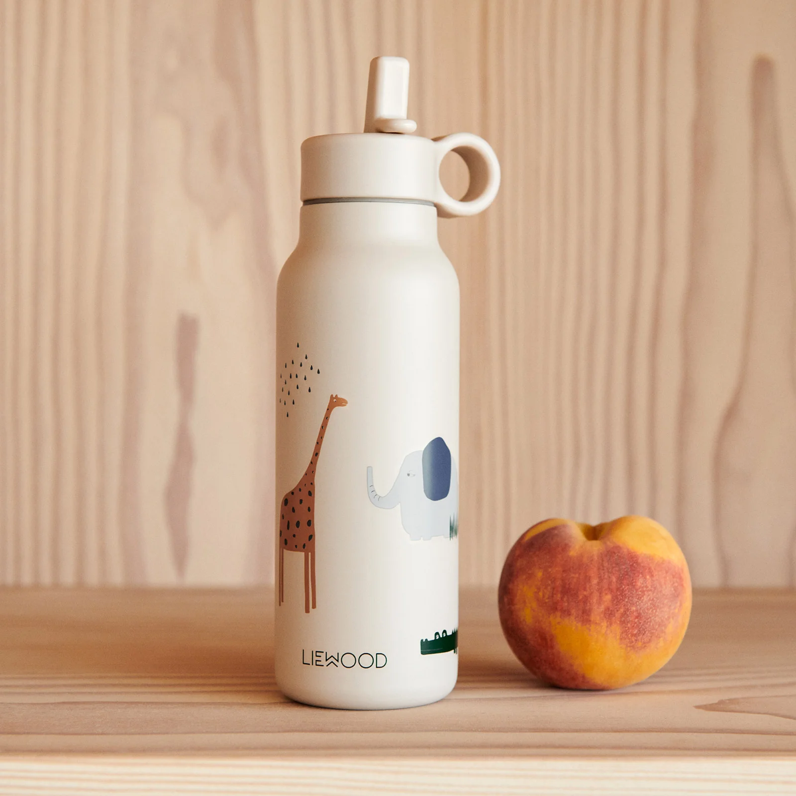 Liewood Falk Water Bottle 500ml - Safari Sandy - Image 4