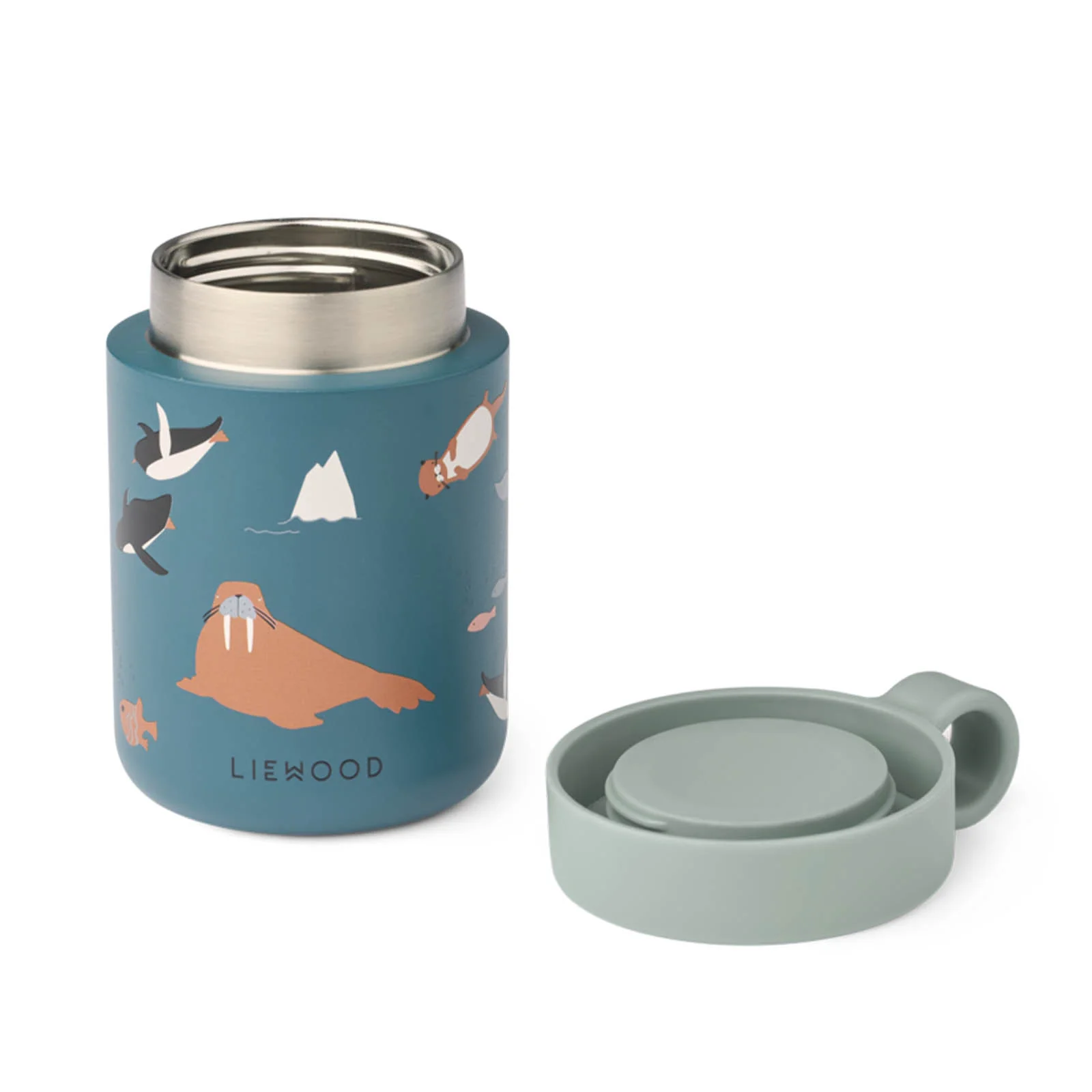 Liewood Kiani Printed Food Jar - Arctic Sea - Image 2