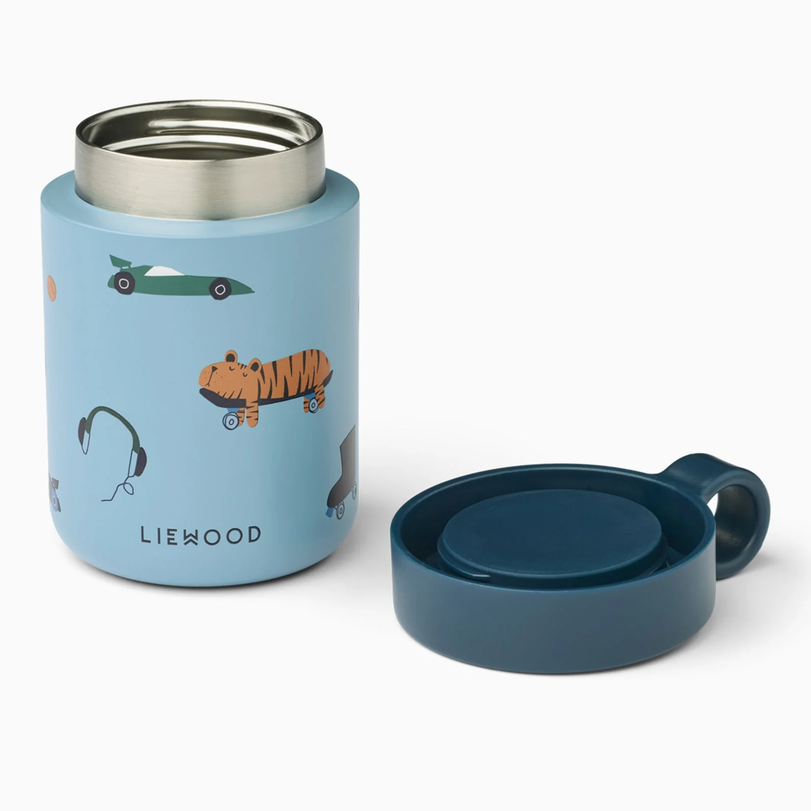 Liewood Kiani Printed Food Jar - Fun Beach - Image 2
