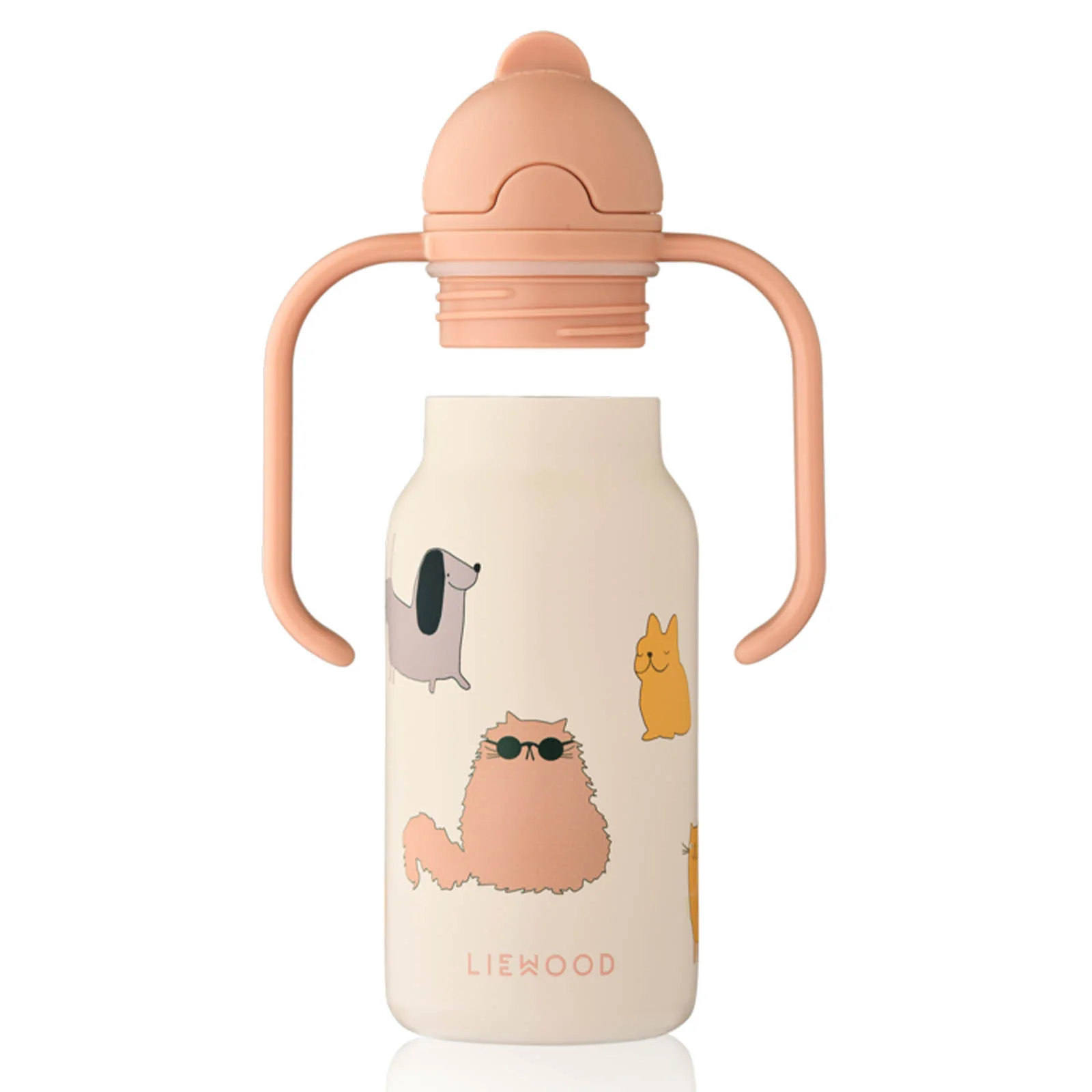 Liewood Kimmie Water Bottle 250ml - Cats and Dogs - Image 5