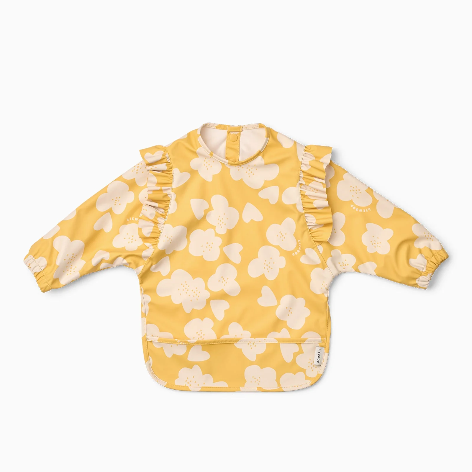 Liewood Long Sleeved Merle Cape Bib - Flower Yellow