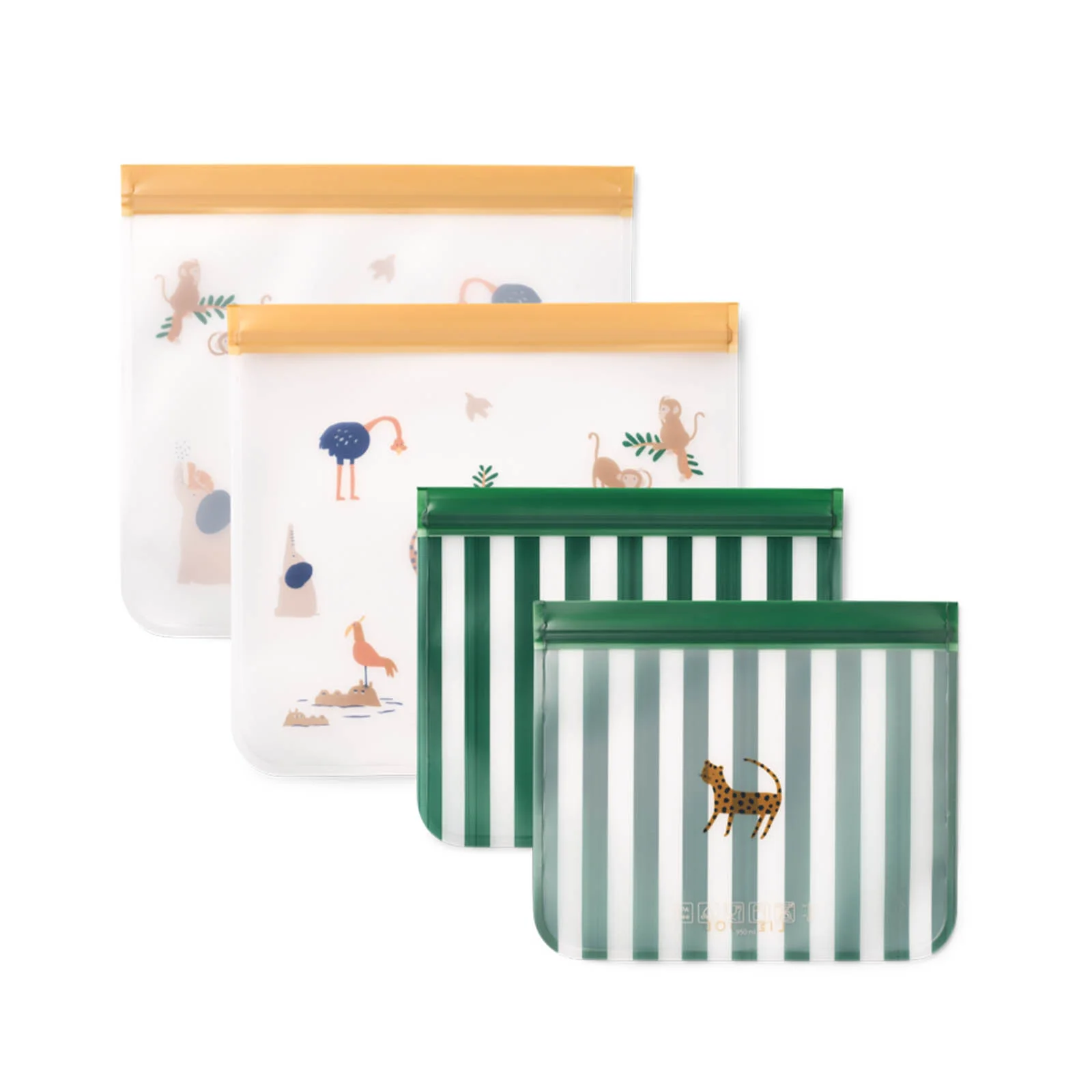 Liewood Rebus Reusable Food Bags 4-Pack