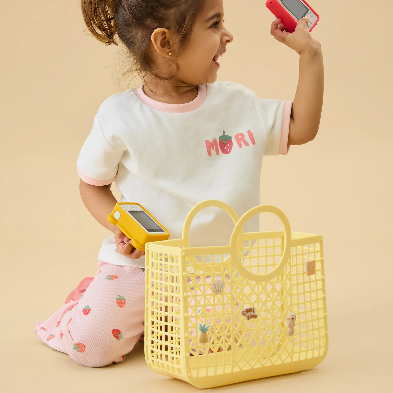 Liewood Samantha Basket With Charms - Yellow