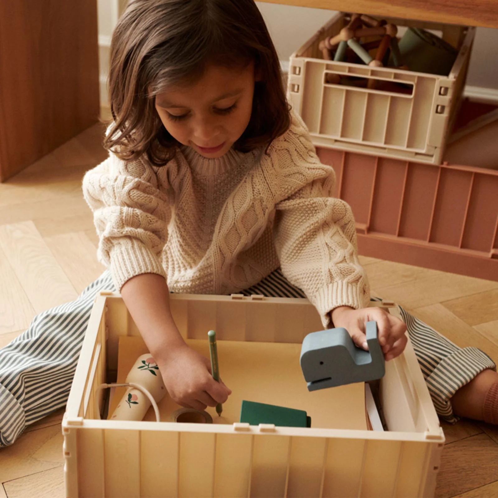 Liewood Weston Storage Box L - Sandy - Image 5