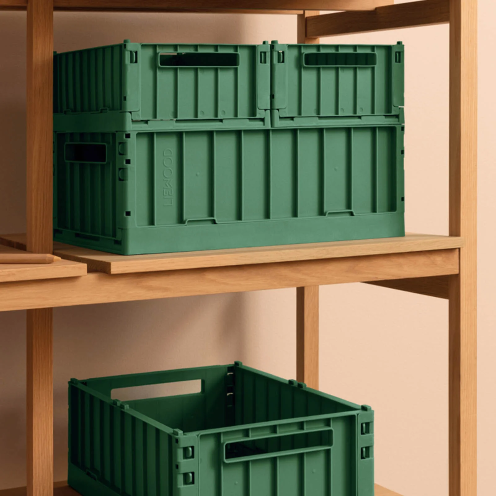 Liewood Weston Storage Box M 2 Pack - Dusty Ivy
