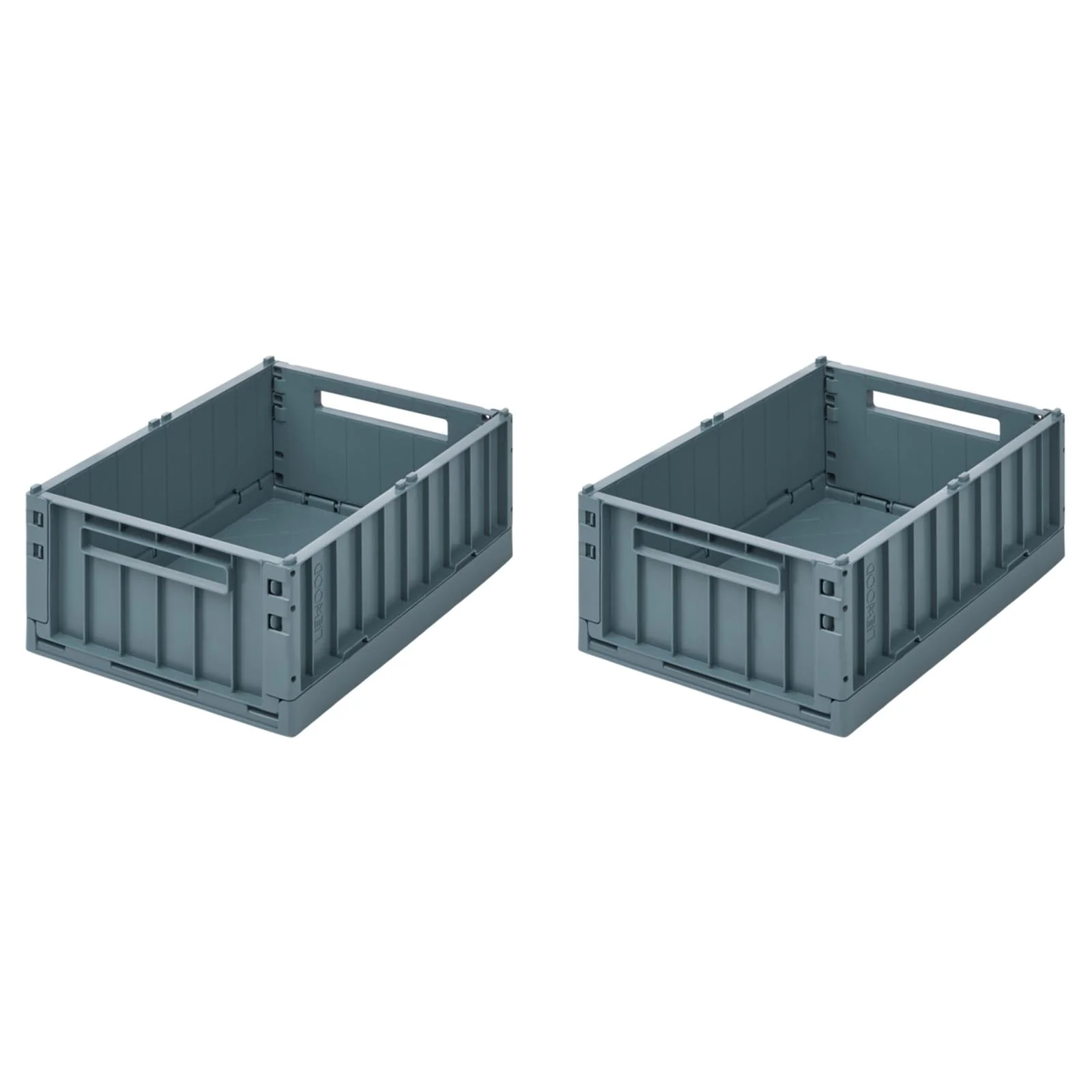 Liewood Weston Storage Box M 2 Pack - Whale Blue