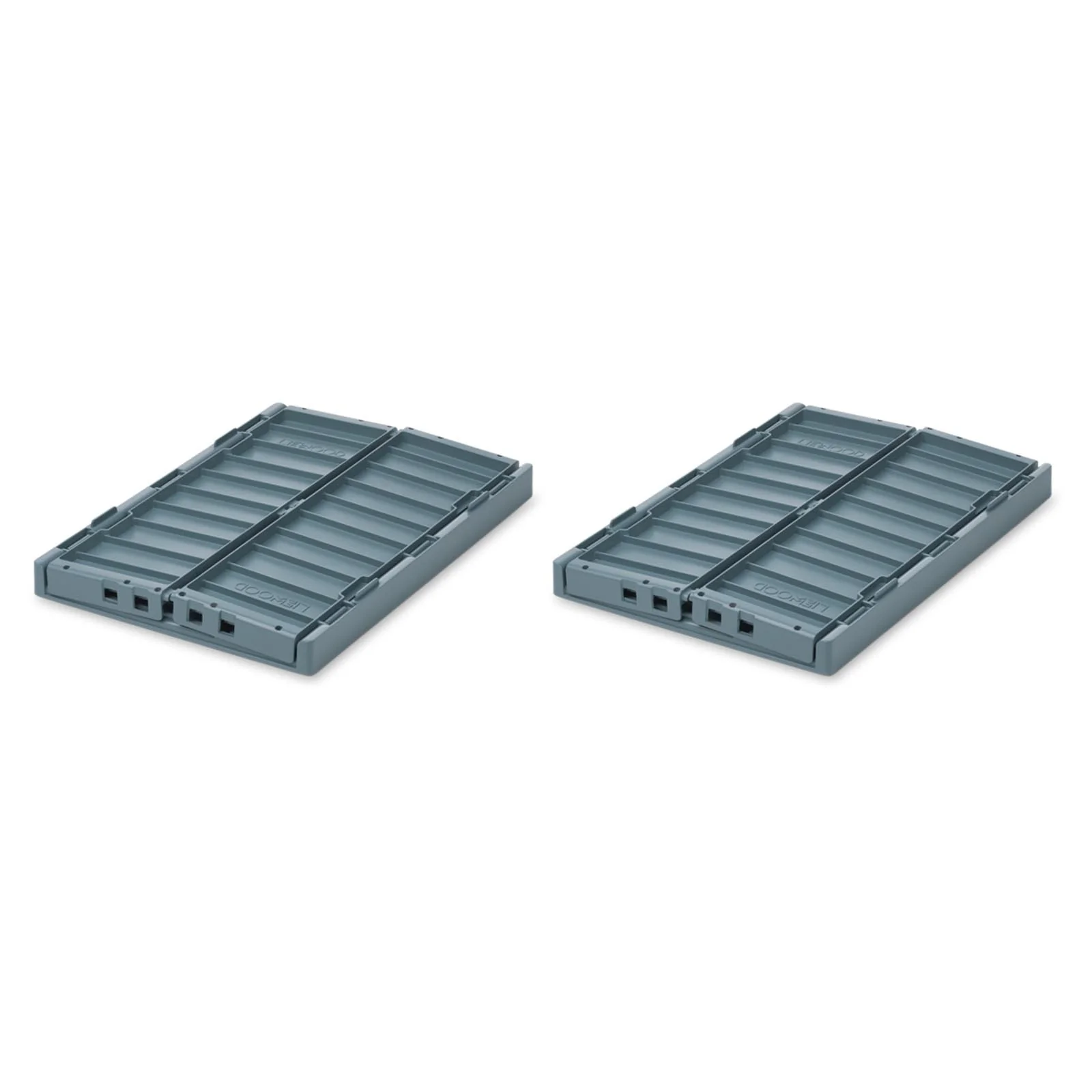 Liewood Weston Storage Box M 2 Pack - Whale Blue - Image 2