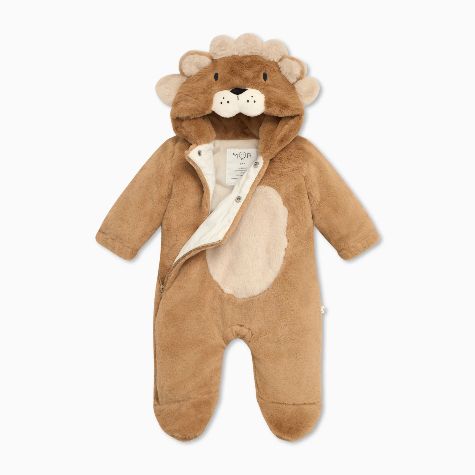 Lion Faux Fur Pramsuit - Image 3