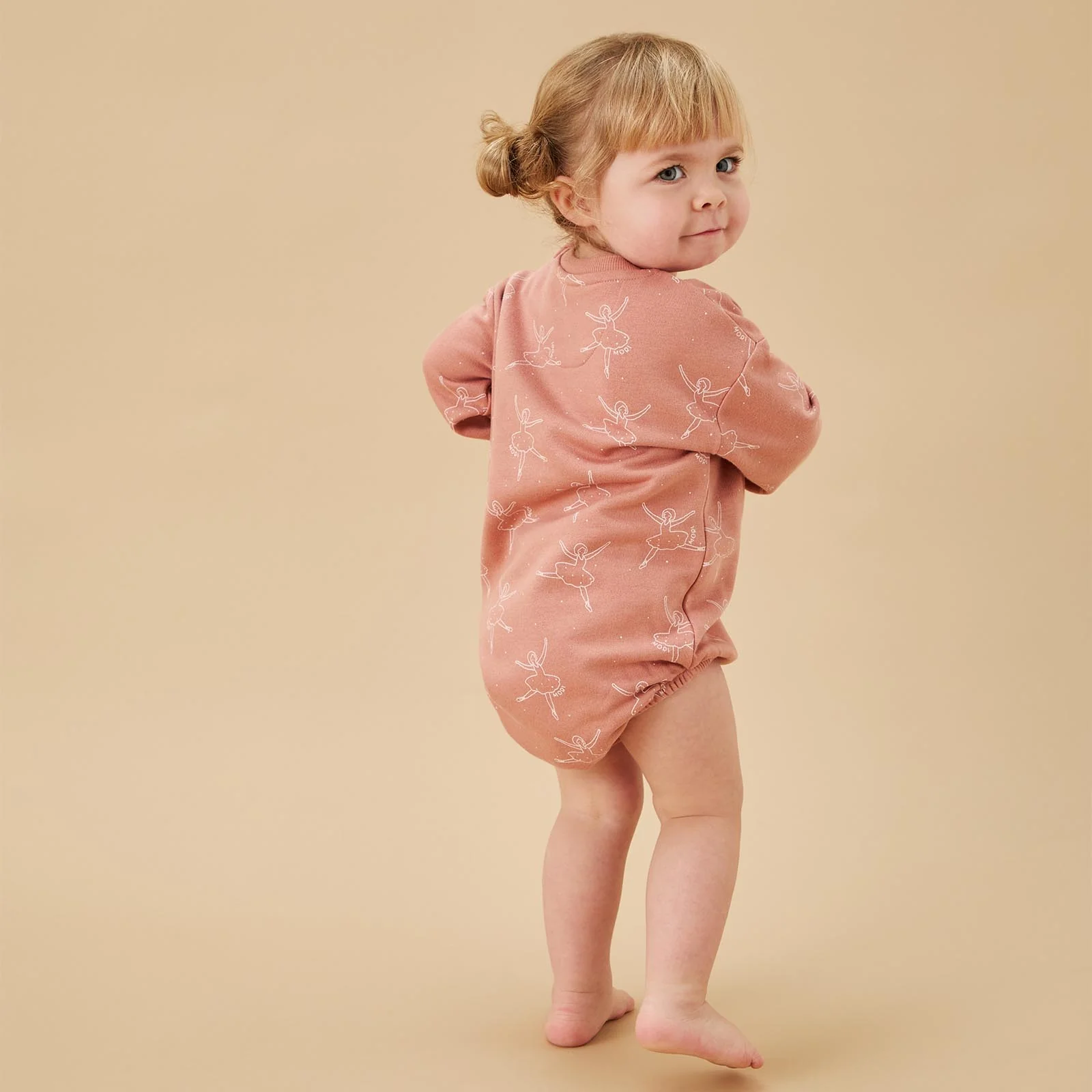 Little Ballerina Sweatshirt Bodysuit - Image 2