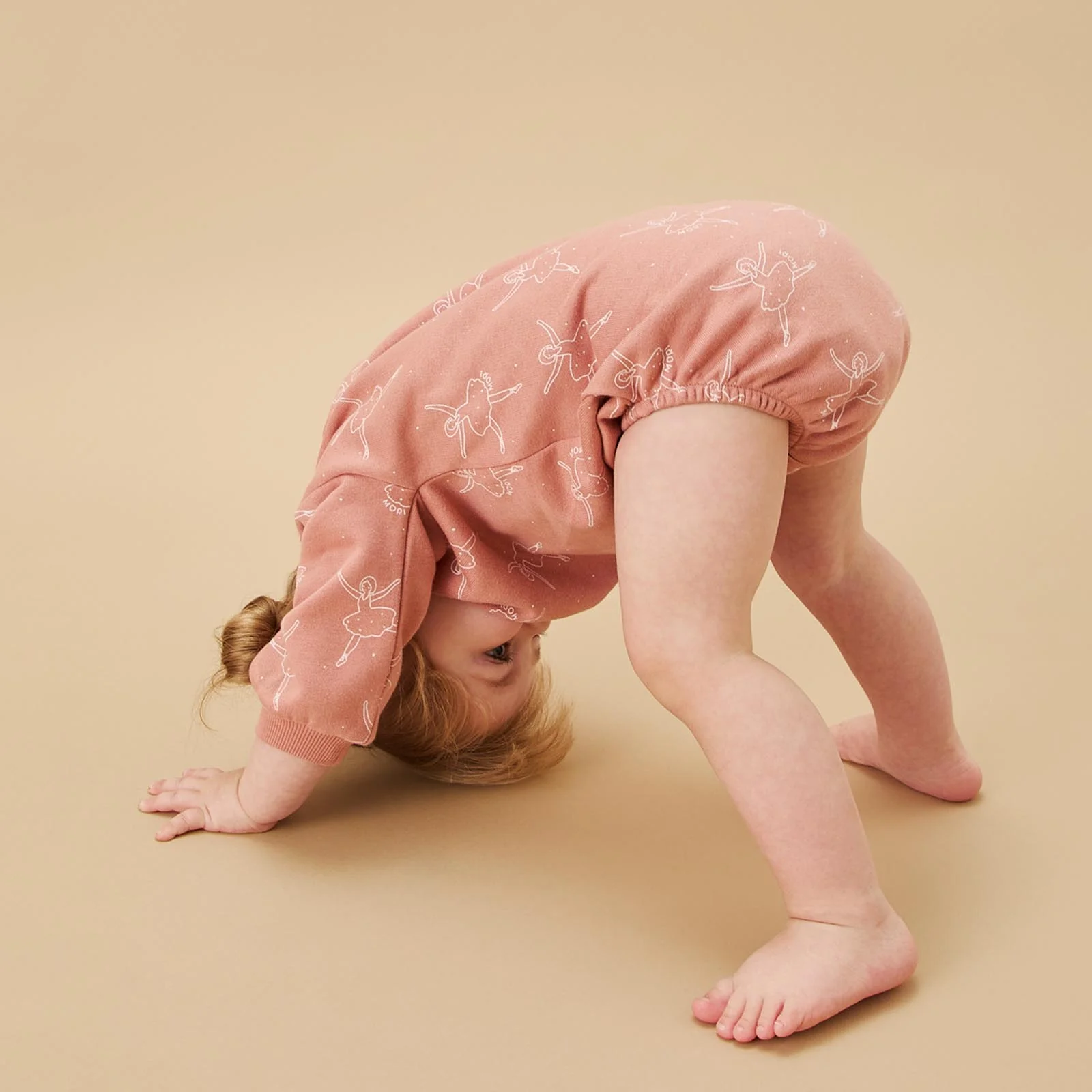 Little Ballerina Sweatshirt Bodysuit - Image 3